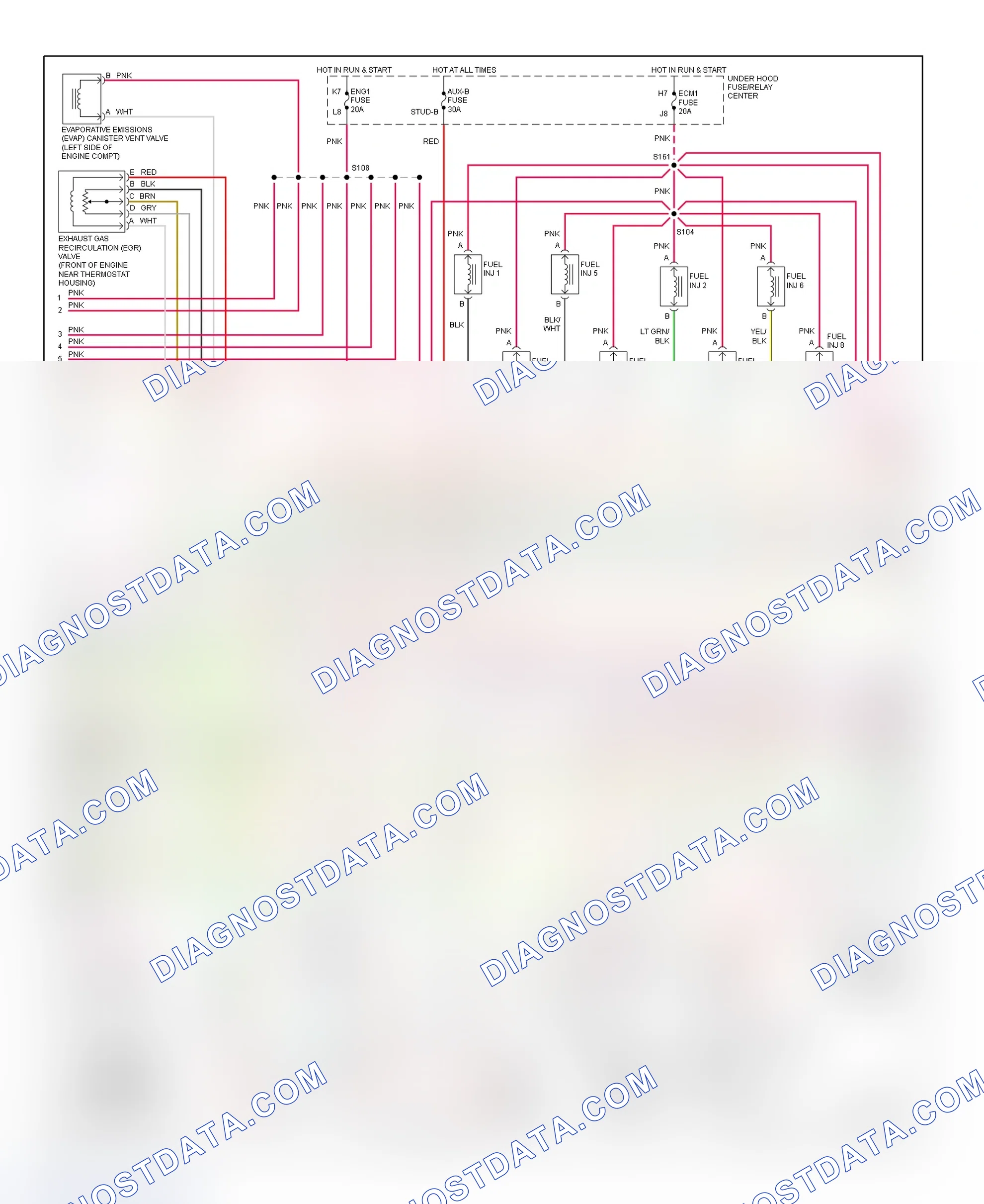 Scheme 84: PCM Wiring Diagram (Escalade, Pickup, Suburban, Tahoe & Yukon Denali - 5.7L - 2 Of 4)