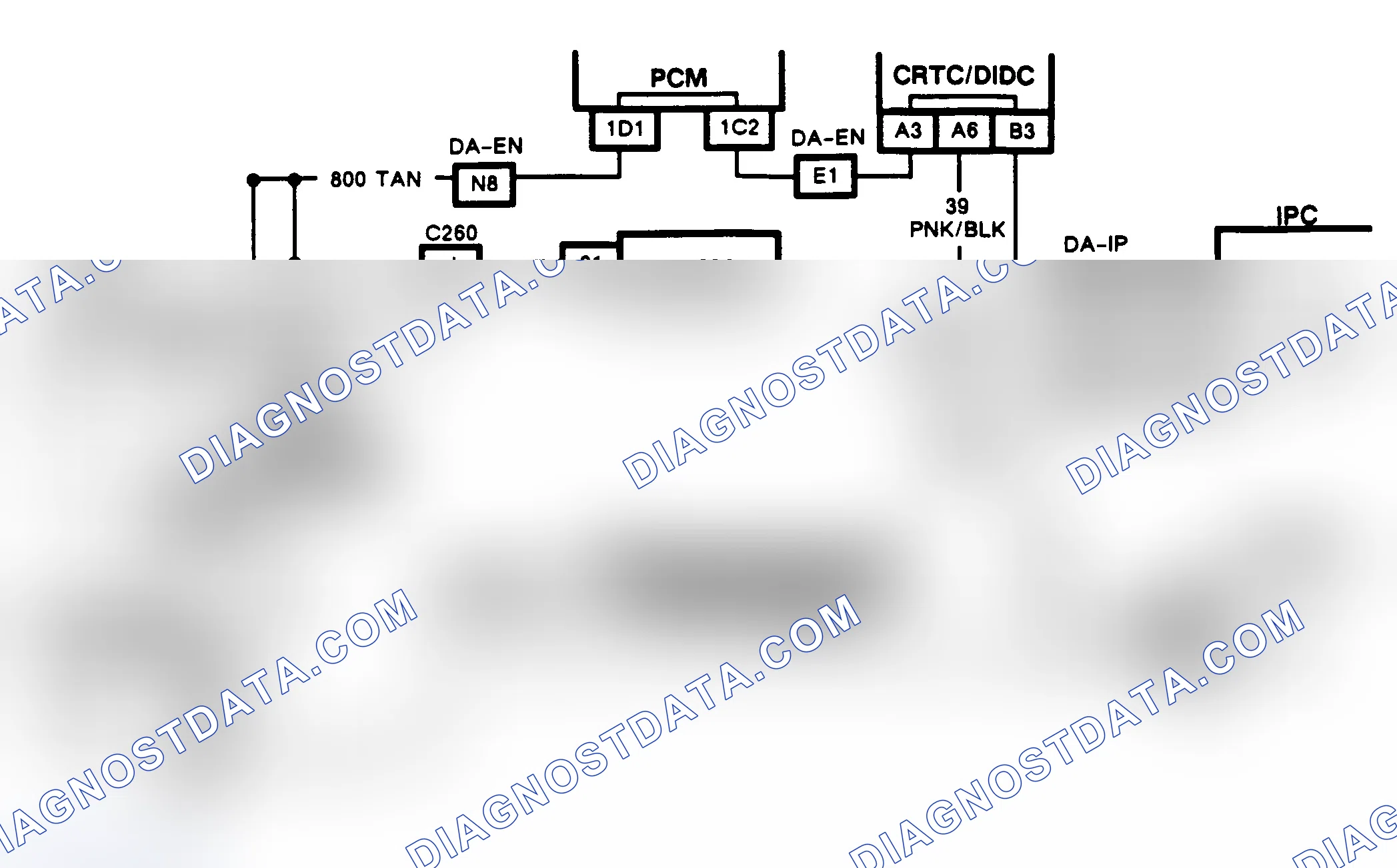 Scheme 103: CHART D-2, SERIAL DATA CIRCUIT SHORTED TO VOLTAGE (CRT EQUIPPED TORONADO & TROFEO)