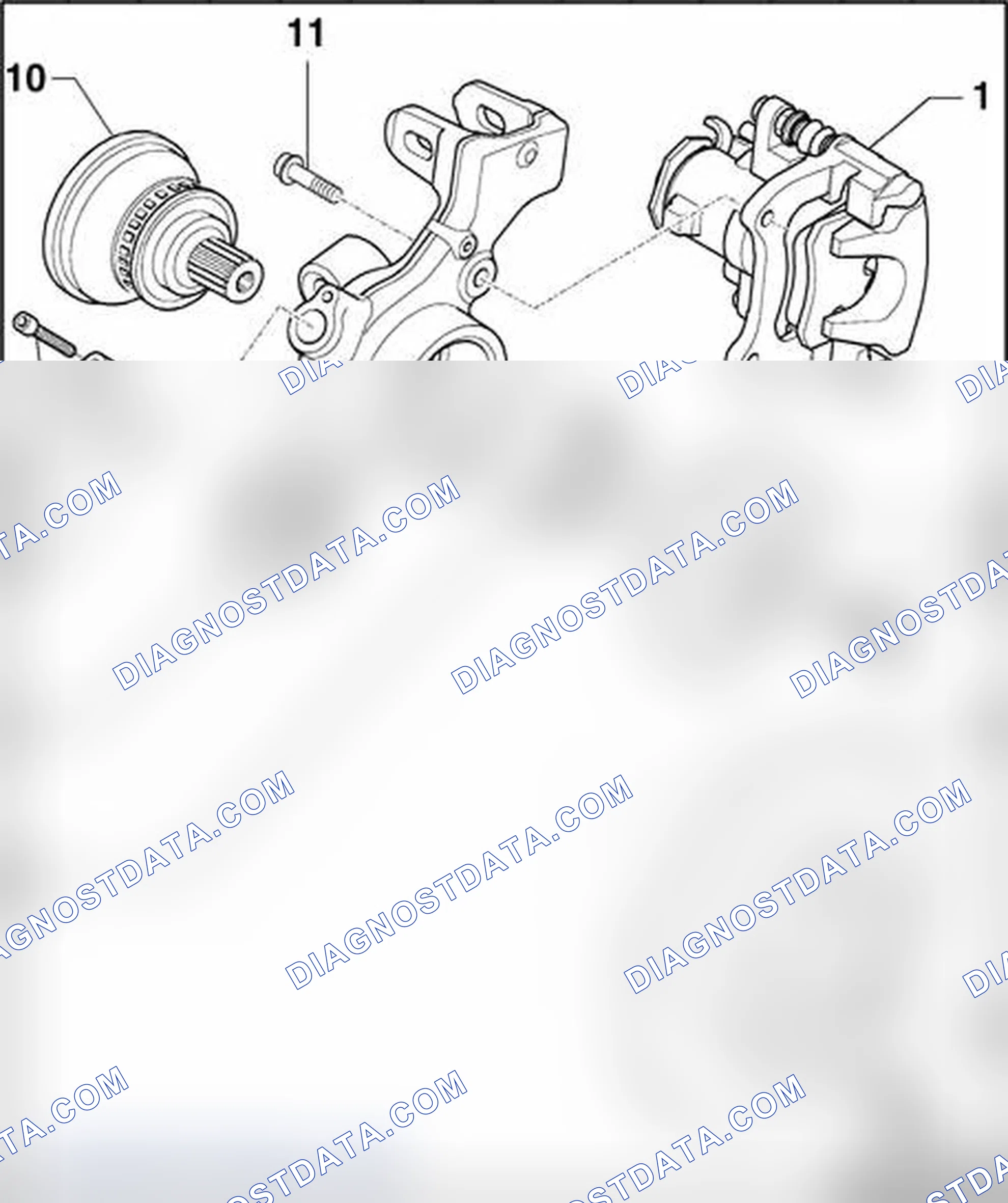 Scheme 41: ABS system components on rear axle (AWD vehicles), removing and installing