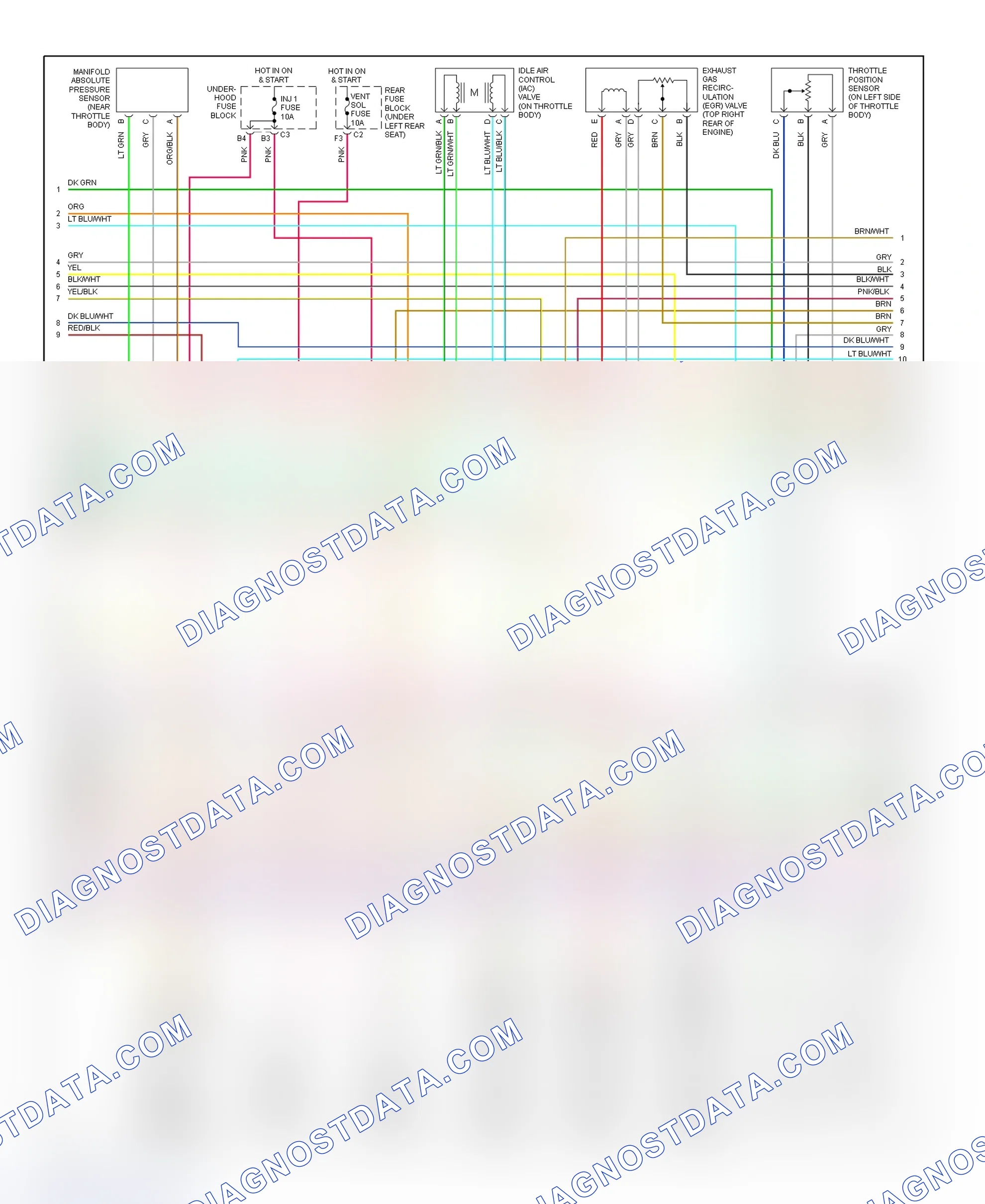 Scheme 151: PCM Wiring Diagram (DeVille - 4.6L - 2 Of 5)