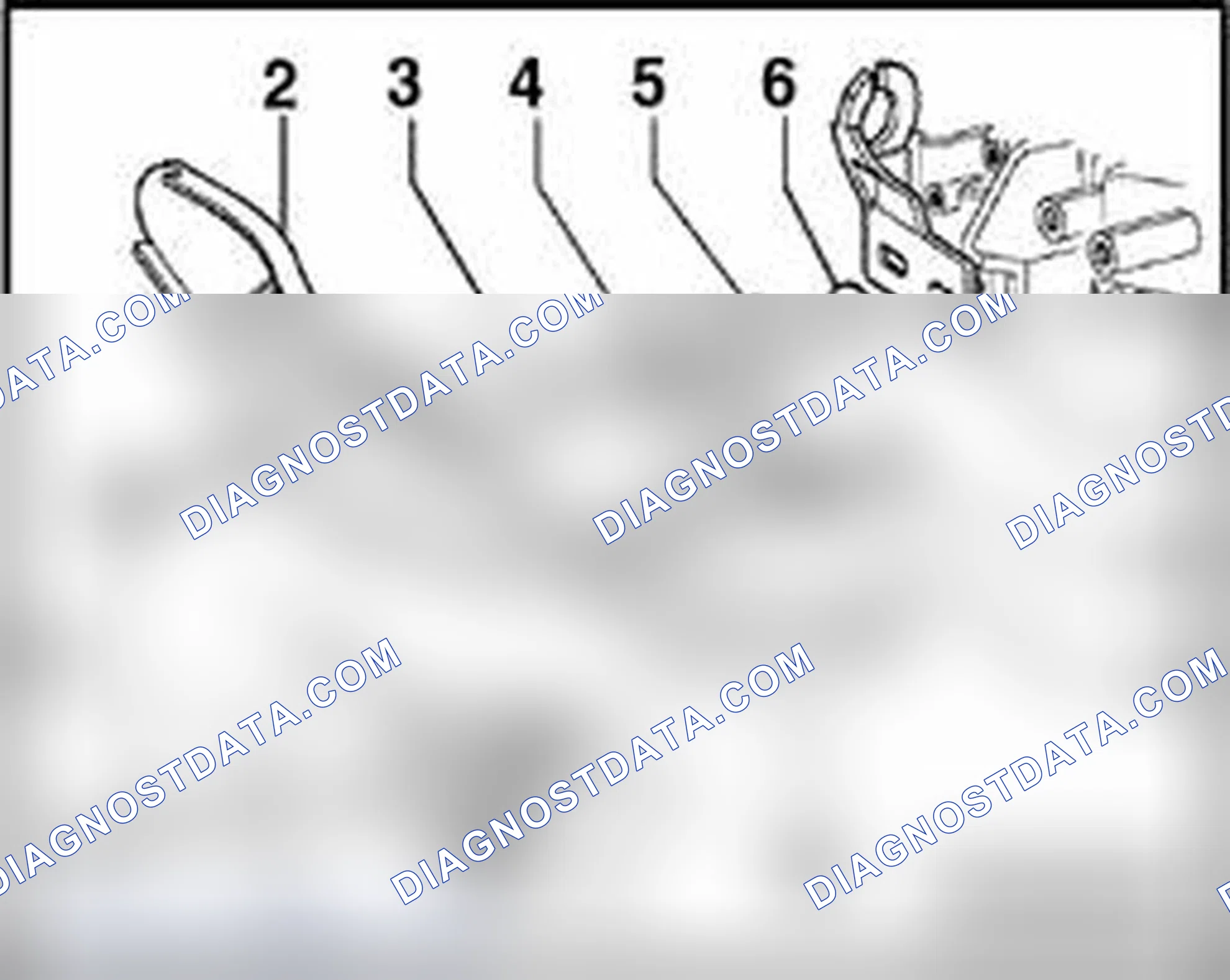 Scheme 403: Individual left mounting components for vehicles with automatic transmission 01V