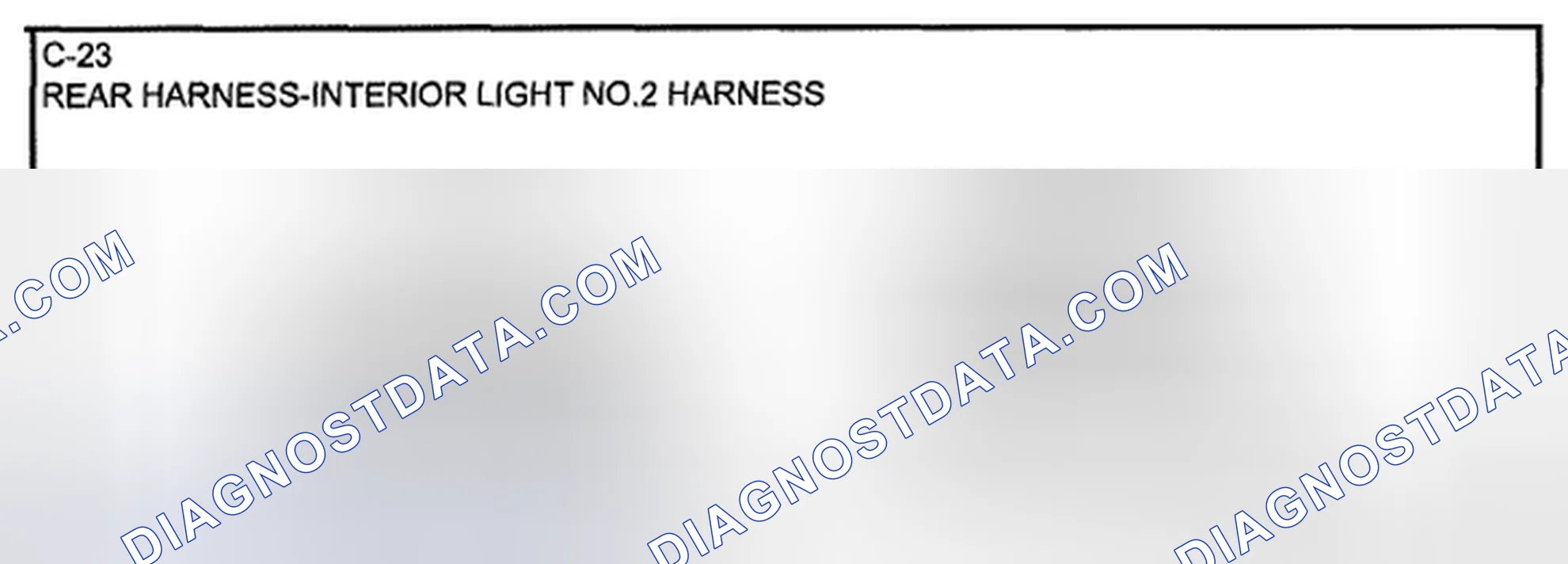 Scheme 54: Identifying Rear And Interior Light Harness No.2 Connector Terminals (C-23)