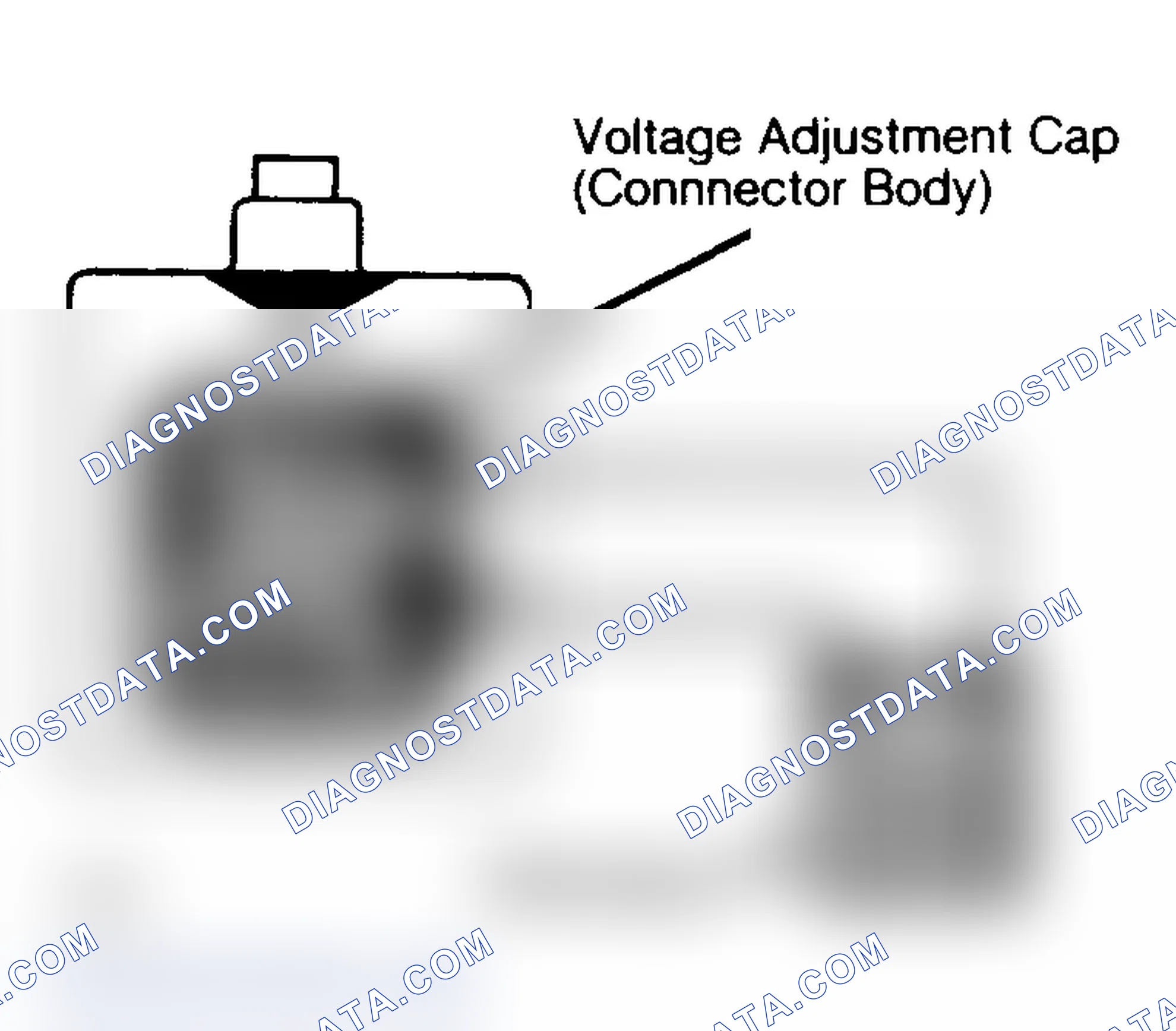 Scheme 13: Bench Testing Voltage Adjustment Cap For heavy-duty alternator only.