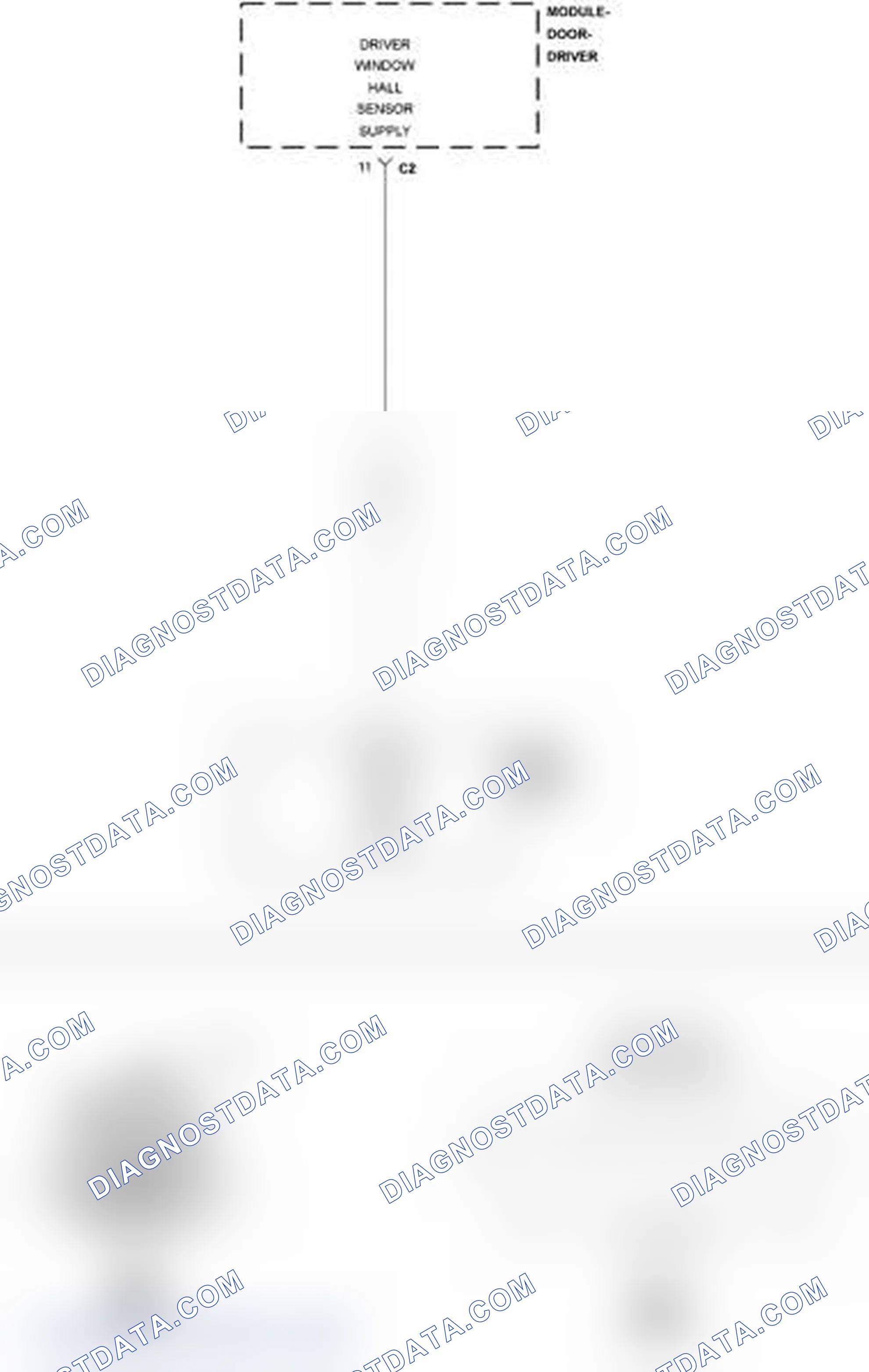 Scheme 301: B1858-DRIVER WINDOW POSITION SENSOR POWER SUPPLY LOW