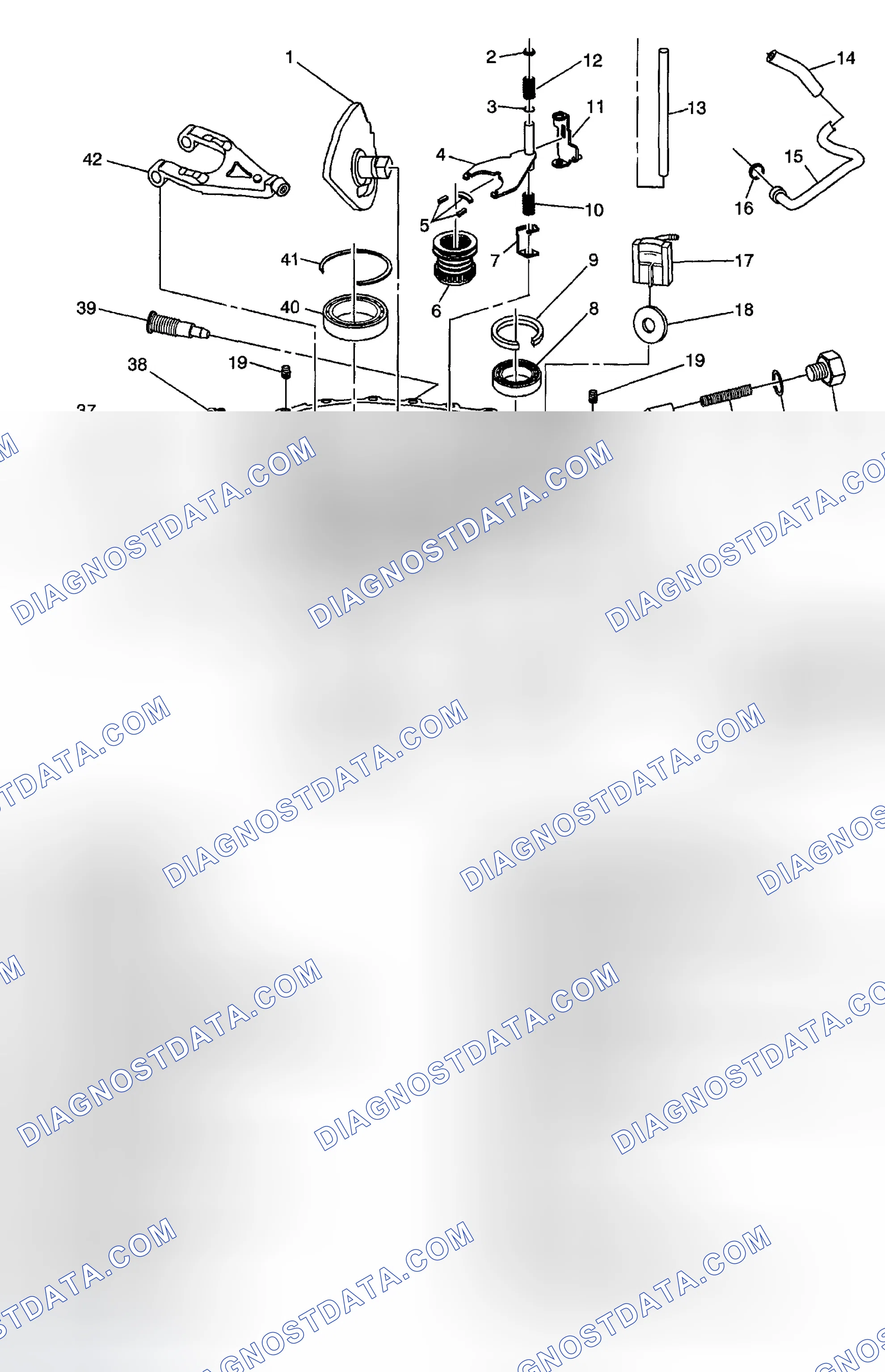 Scheme 389: Transfer Case Disassembled View