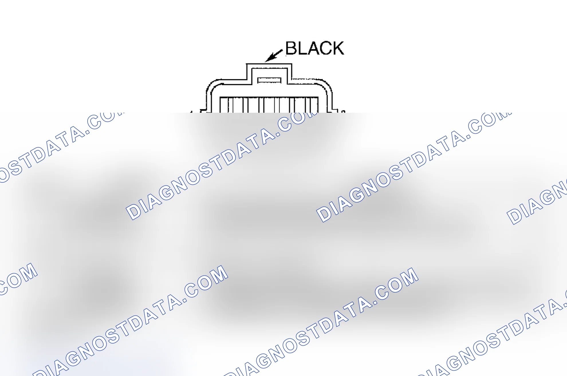 Scheme 816: TRANSMISSION RANGE SENSOR CONNECTOR END VIEW