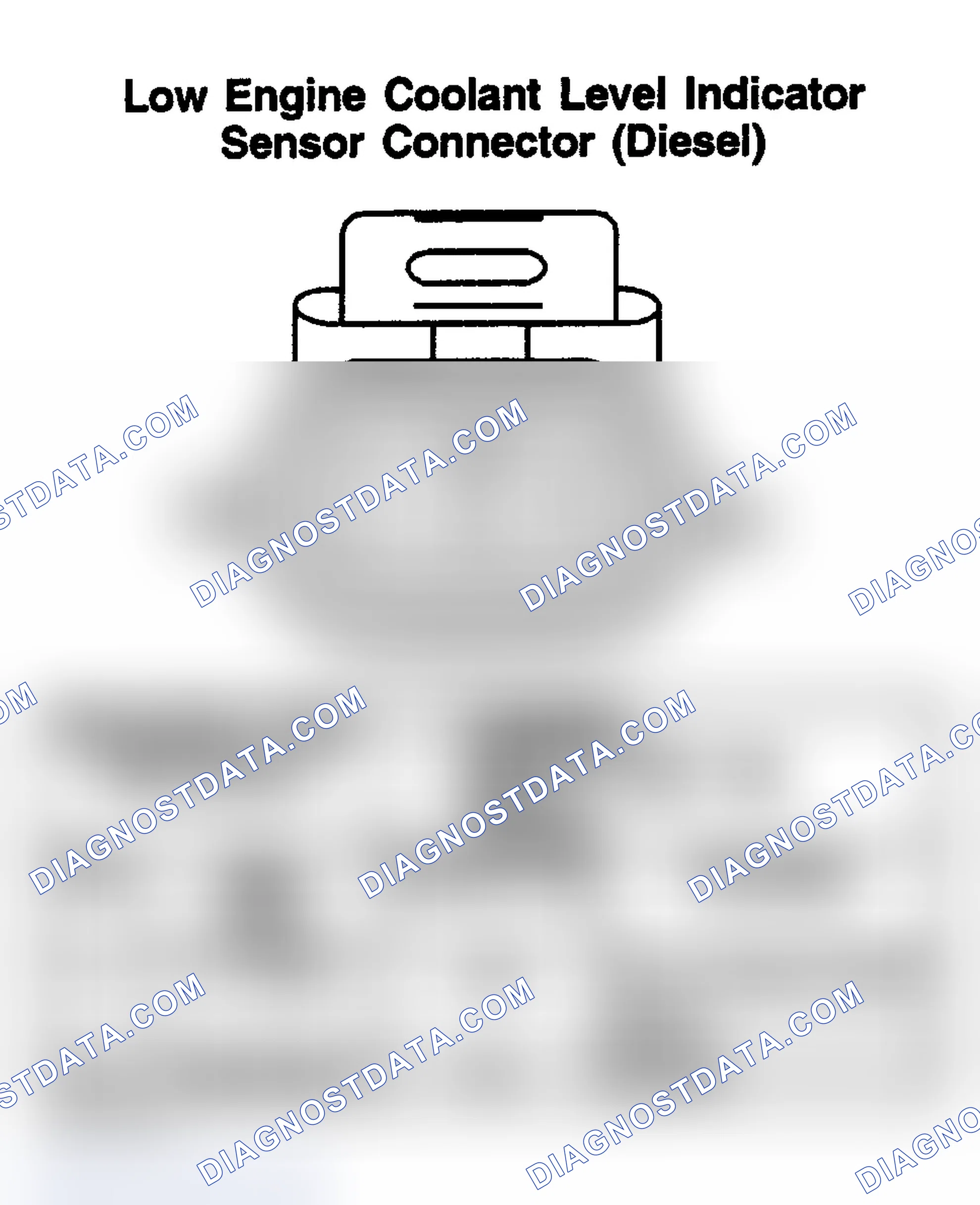 Scheme 200: LOW ENGINE COOLANT LEVEL INDICATOR SENSOR (DIESEL)