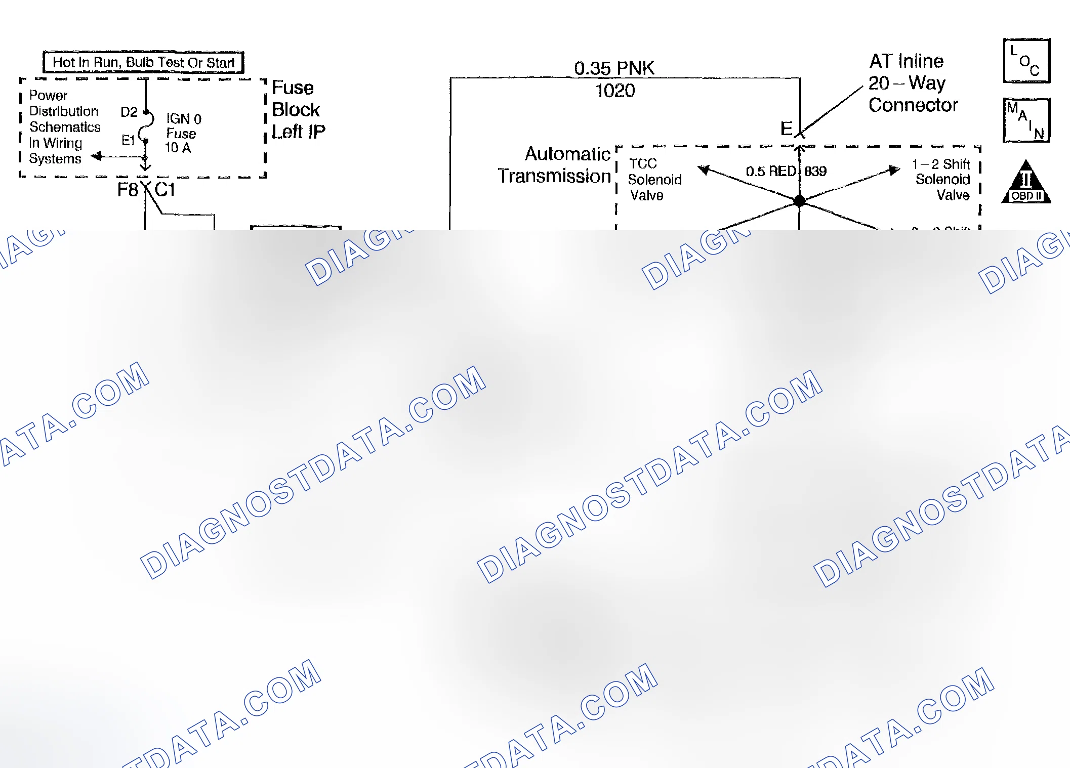 Scheme 485: DTC P0758: Open, Short To Ground Or Short To Power In The 2-3 SS Valve Circuit