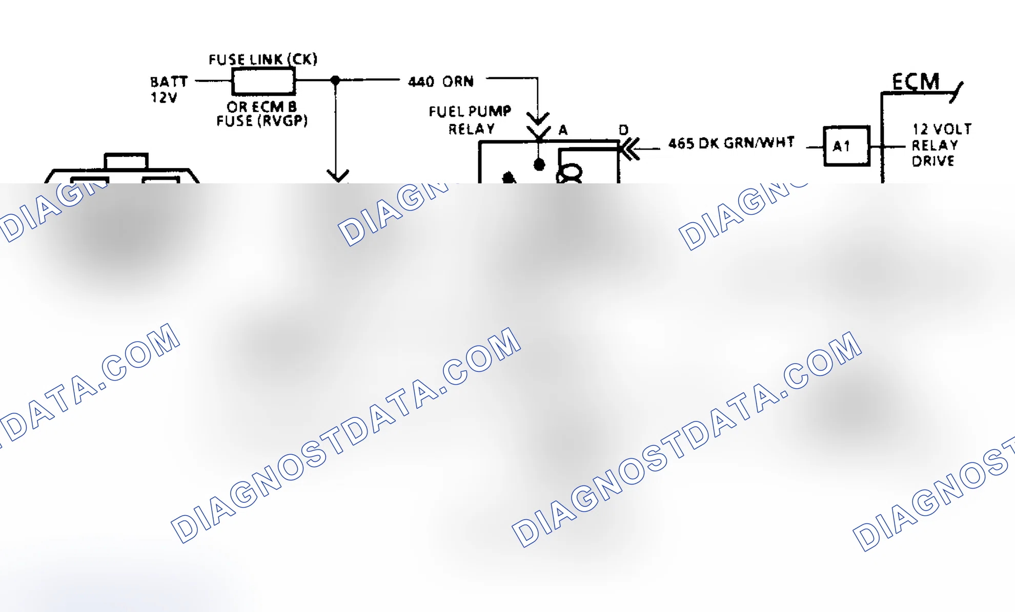 Scheme 78: Code 54: Fuel Pump Circuit/Circuit Diagram (All Other Models)