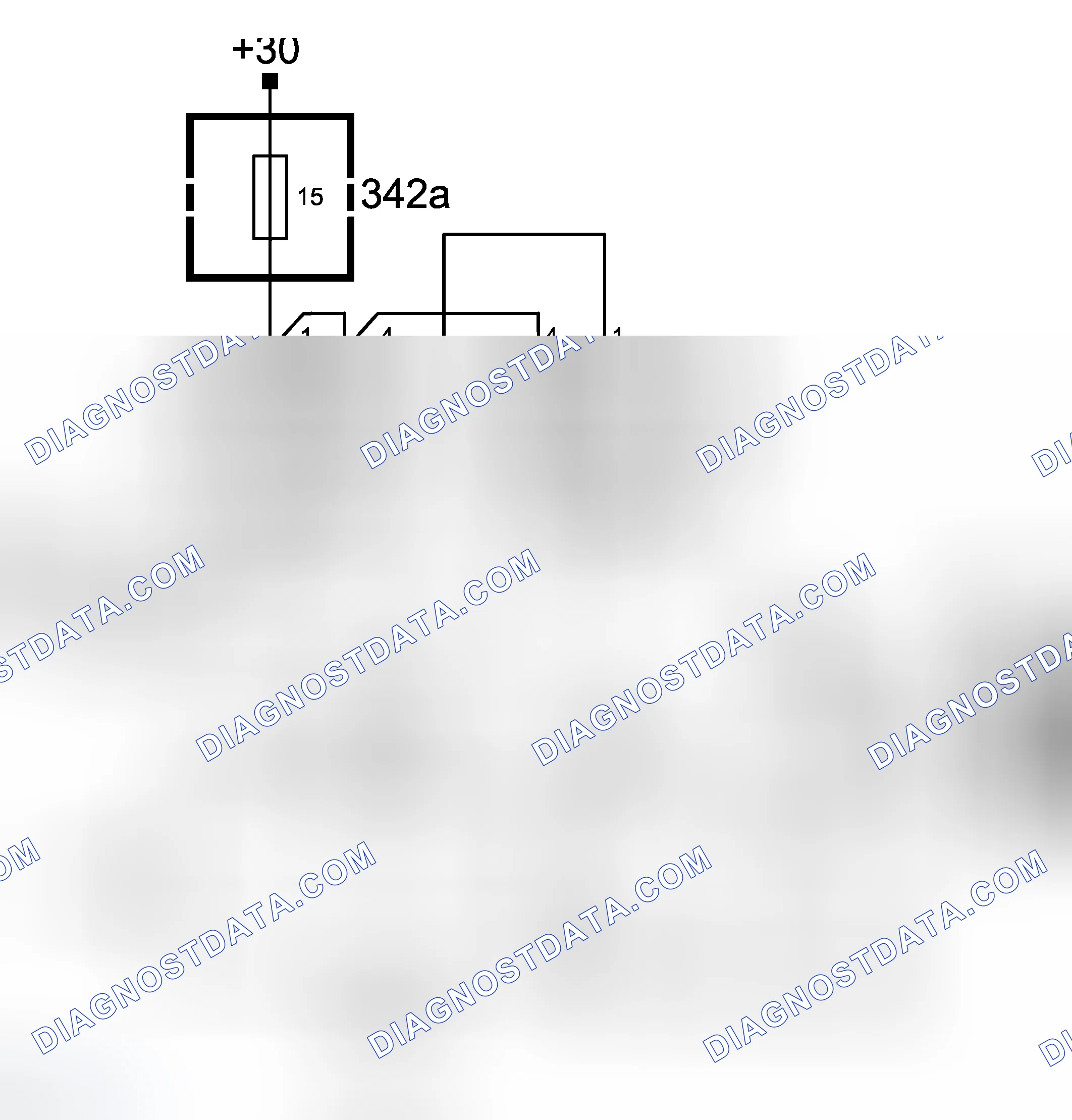 Scheme 151: Operation, One Radiator Fan (Cars Without A/C)