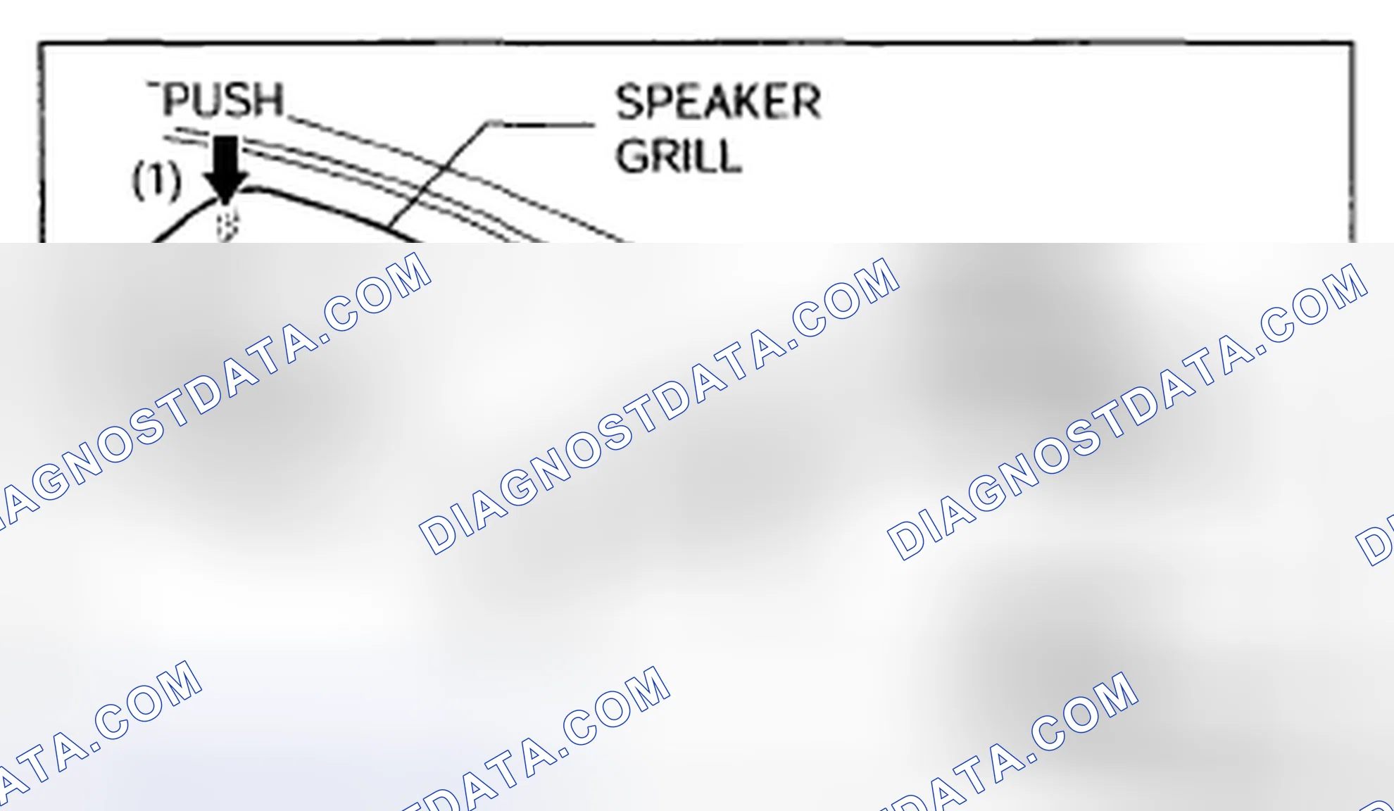 Scheme 42: Speaker Grille Removal Note