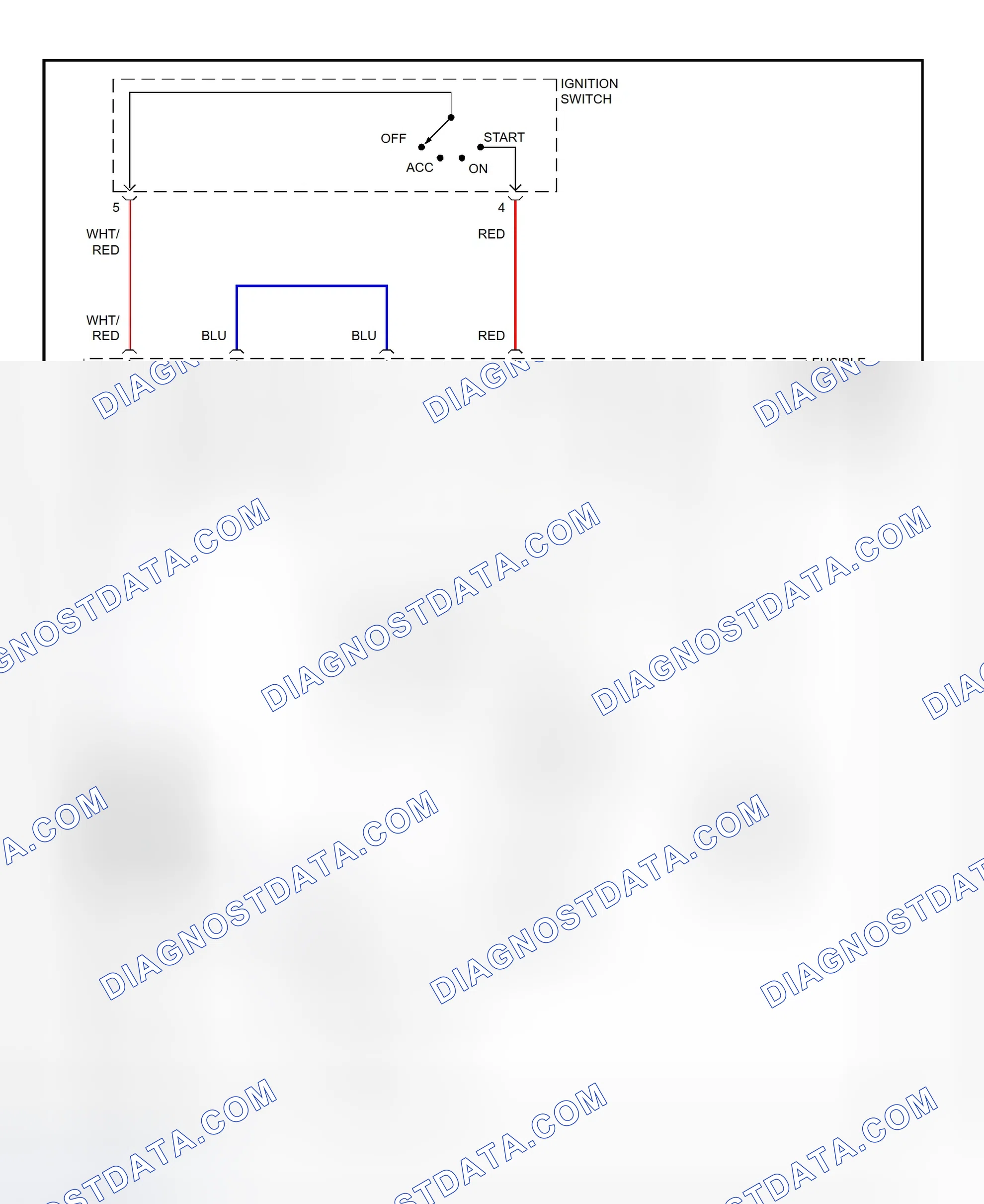 Fig. 29: Starting System Wiring Diagram (MR2)