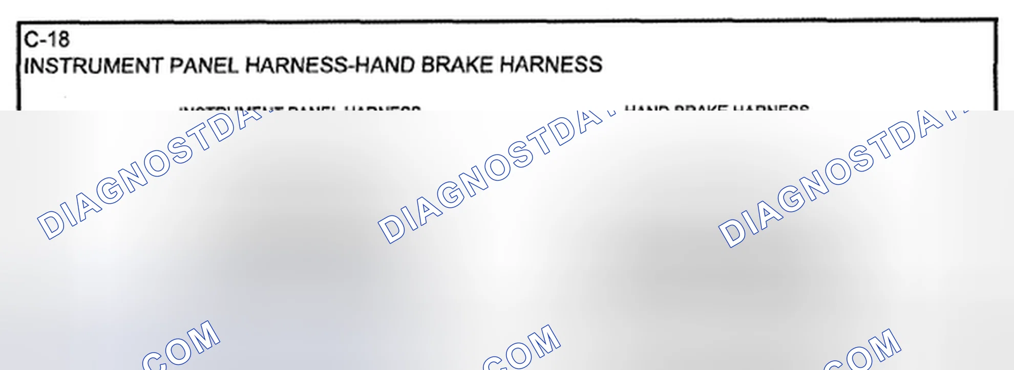 Scheme 50: Identifying Instrument Panel And Hand Brake Harness Connector Terminals (C-18)