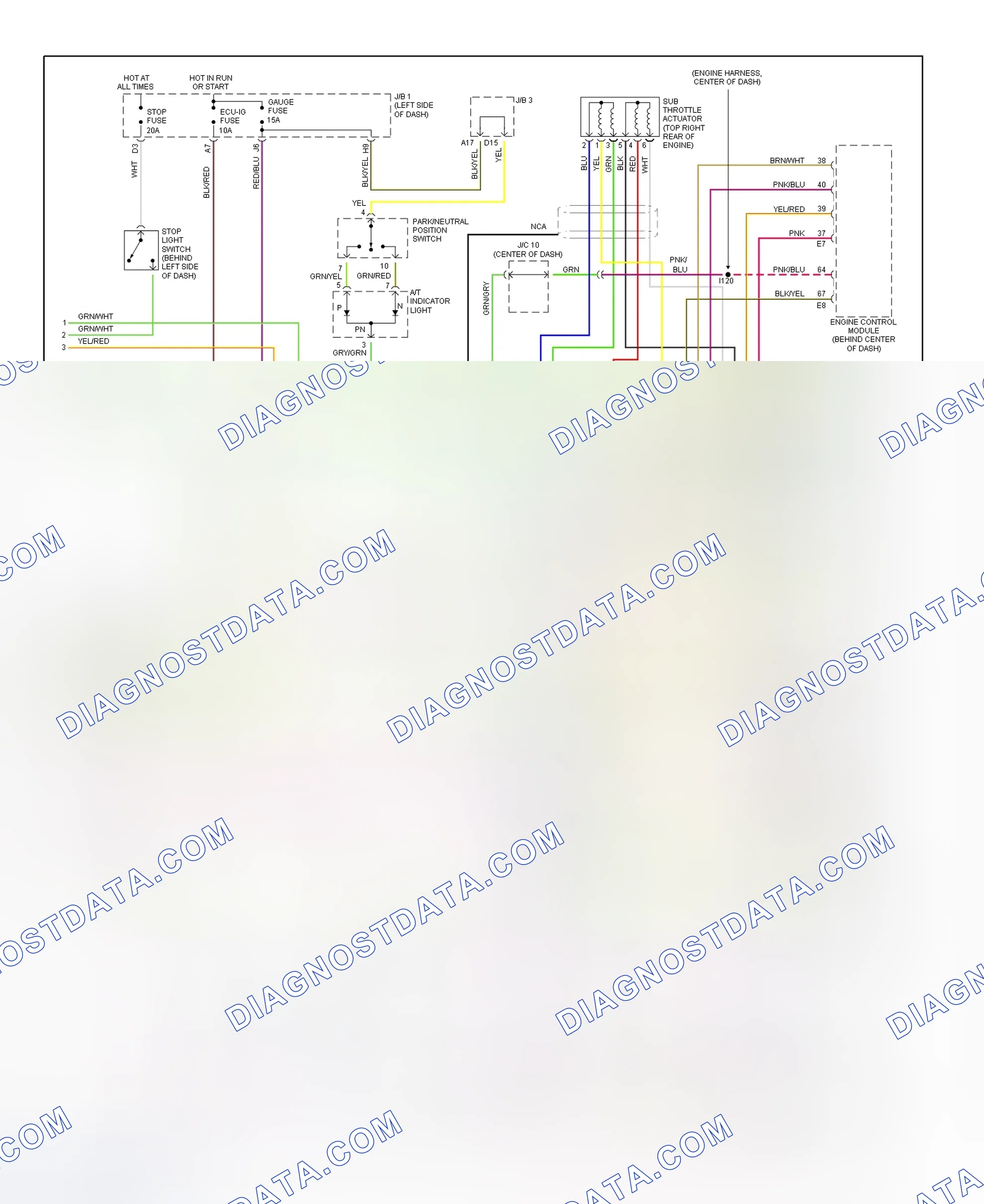 Scheme 38: Traction Control (TRAC) System (1997 GS300 - 3 Of 3) Wiring Diagram