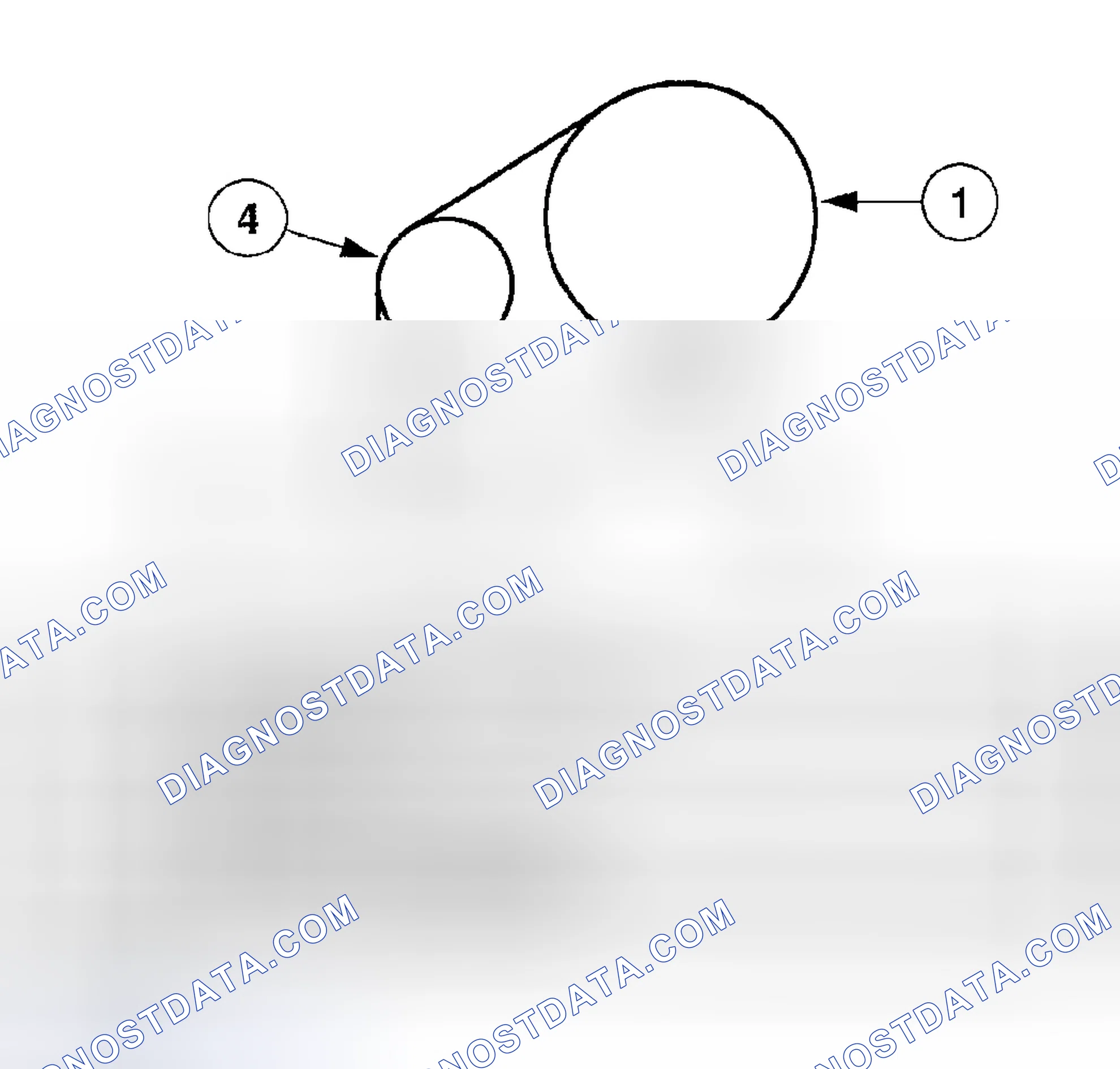 Scheme 905: Water Pump Drive Belt - 3.0L (4V) with Tensioner