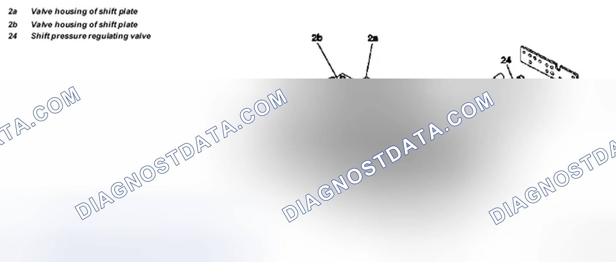 Scheme 79: Identifying Valve Housing Of Shift Plate, Working Pressure Regulating Valve