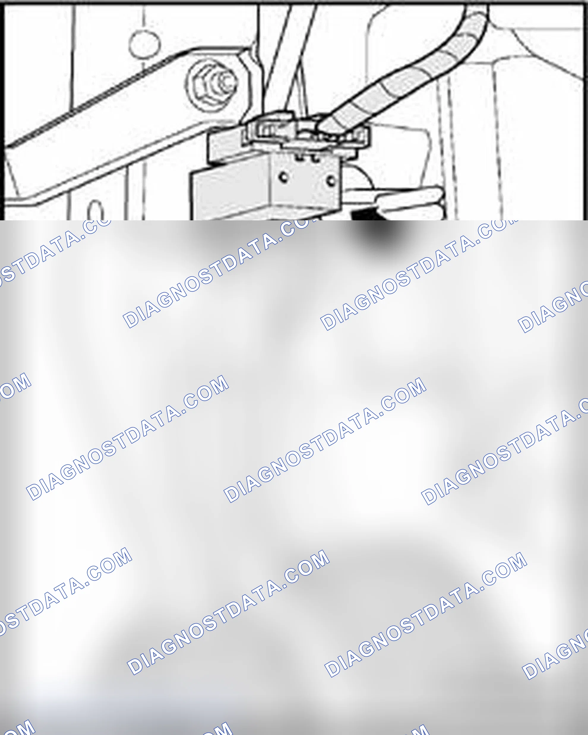 Scheme 9: Location of Brake light switch -F- and Brake pedal switch -F47