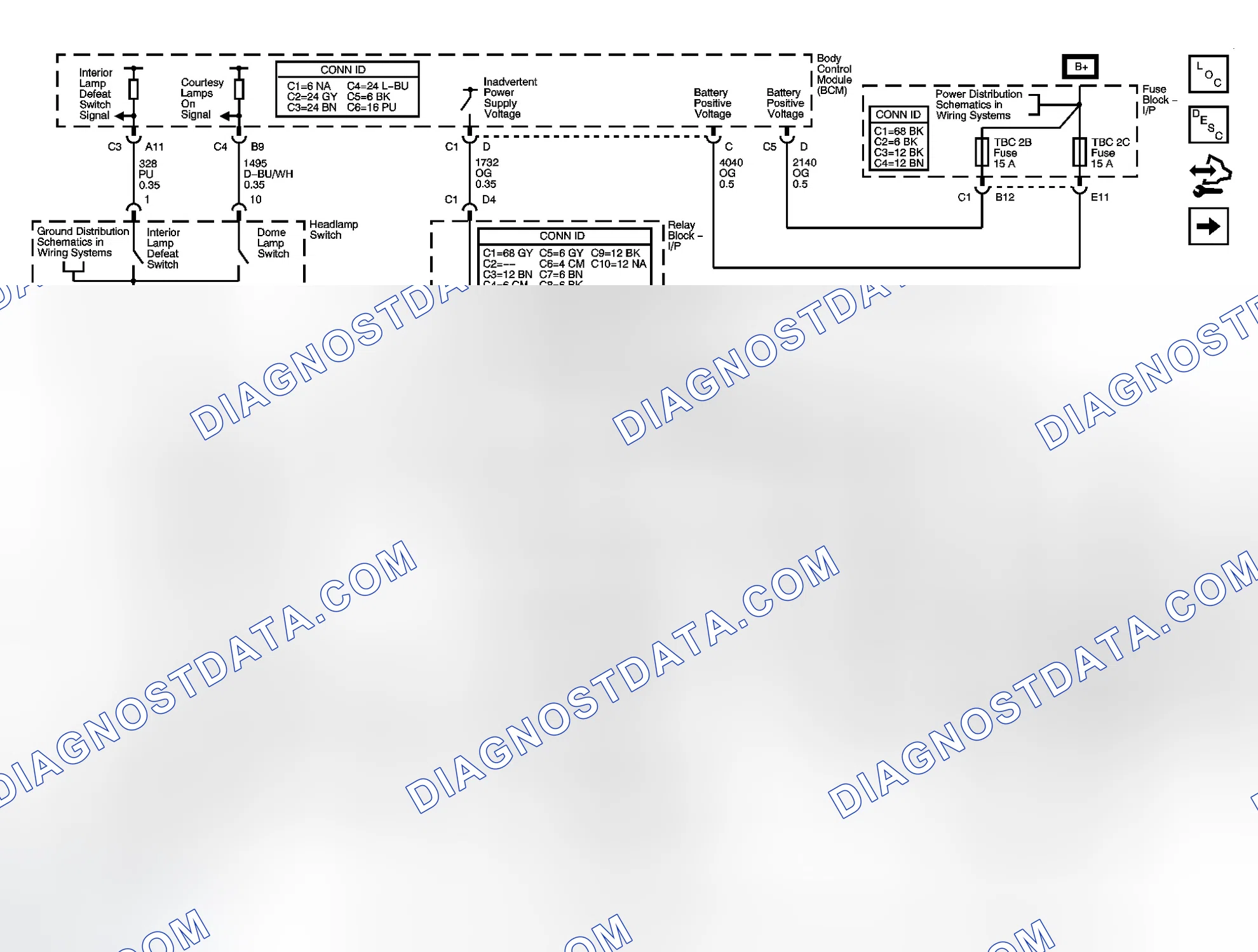 Scheme 23: Interior Lights Schematics