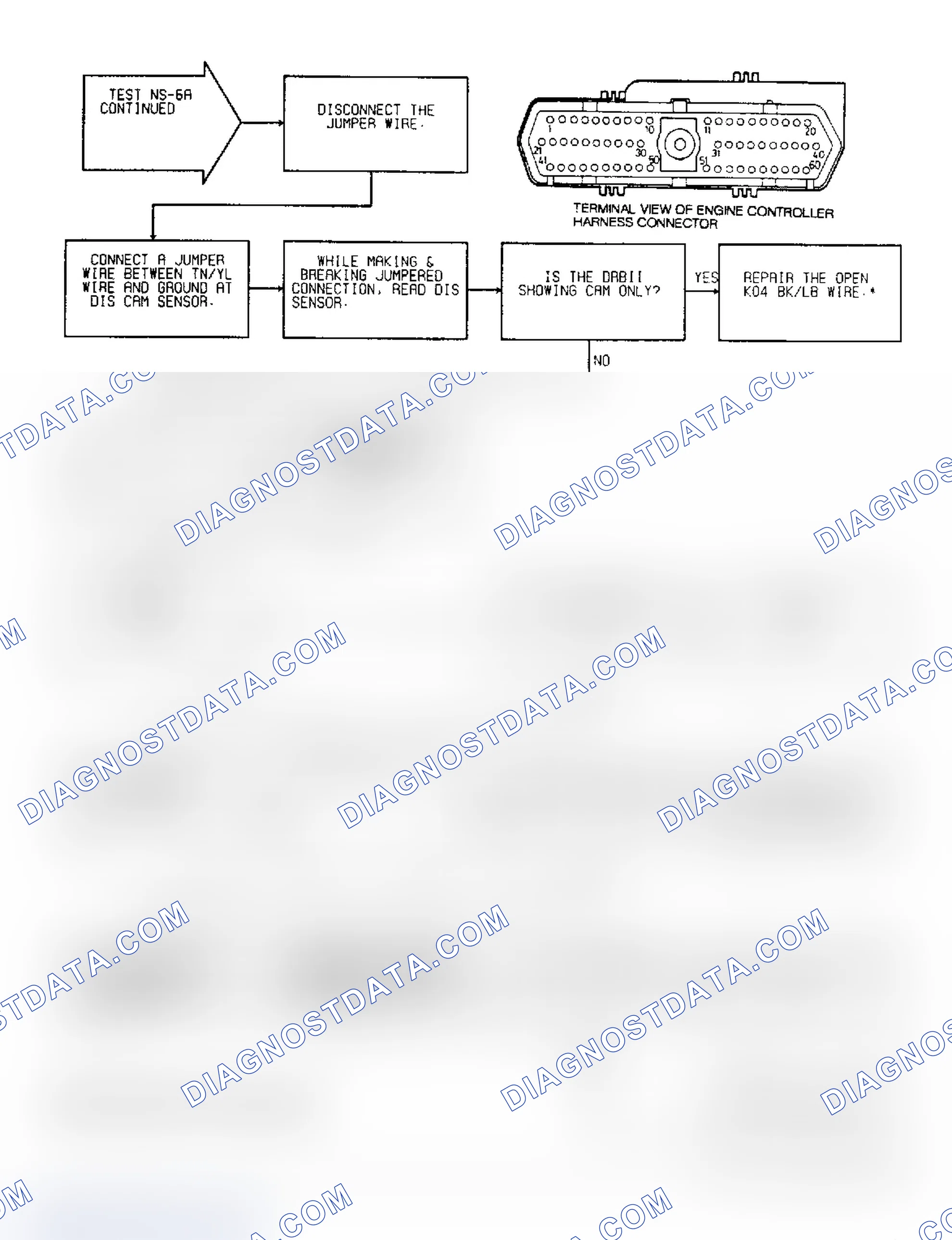Scheme 209: Test NS-6A: Diagnostic Flow Chart (2 of 2)
