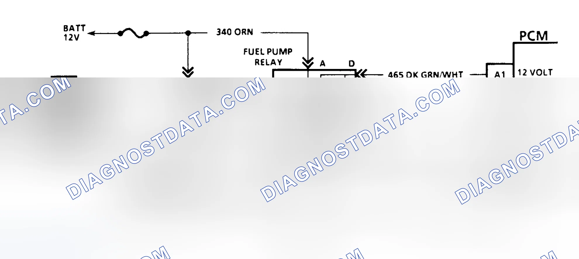 Scheme 88: Code 54 Schematic (G Series W/4L80-E Trans.) Fuel Pump Circuit