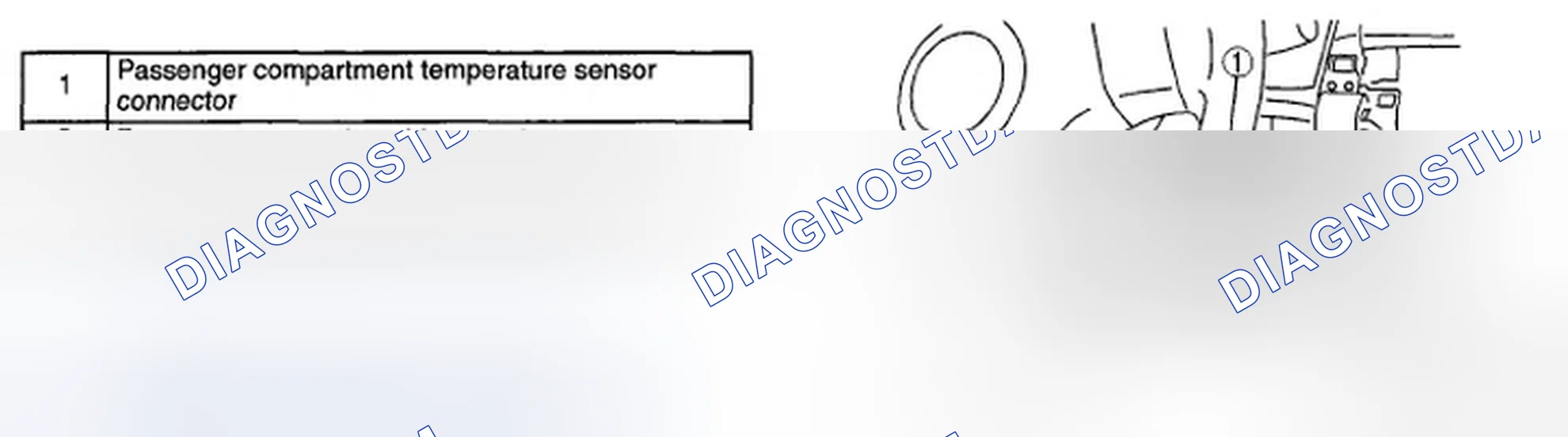 Scheme 80: PASSENGER COMPARTMENT TEMPERATURE SENSOR REMOVAL/INSTALLATION