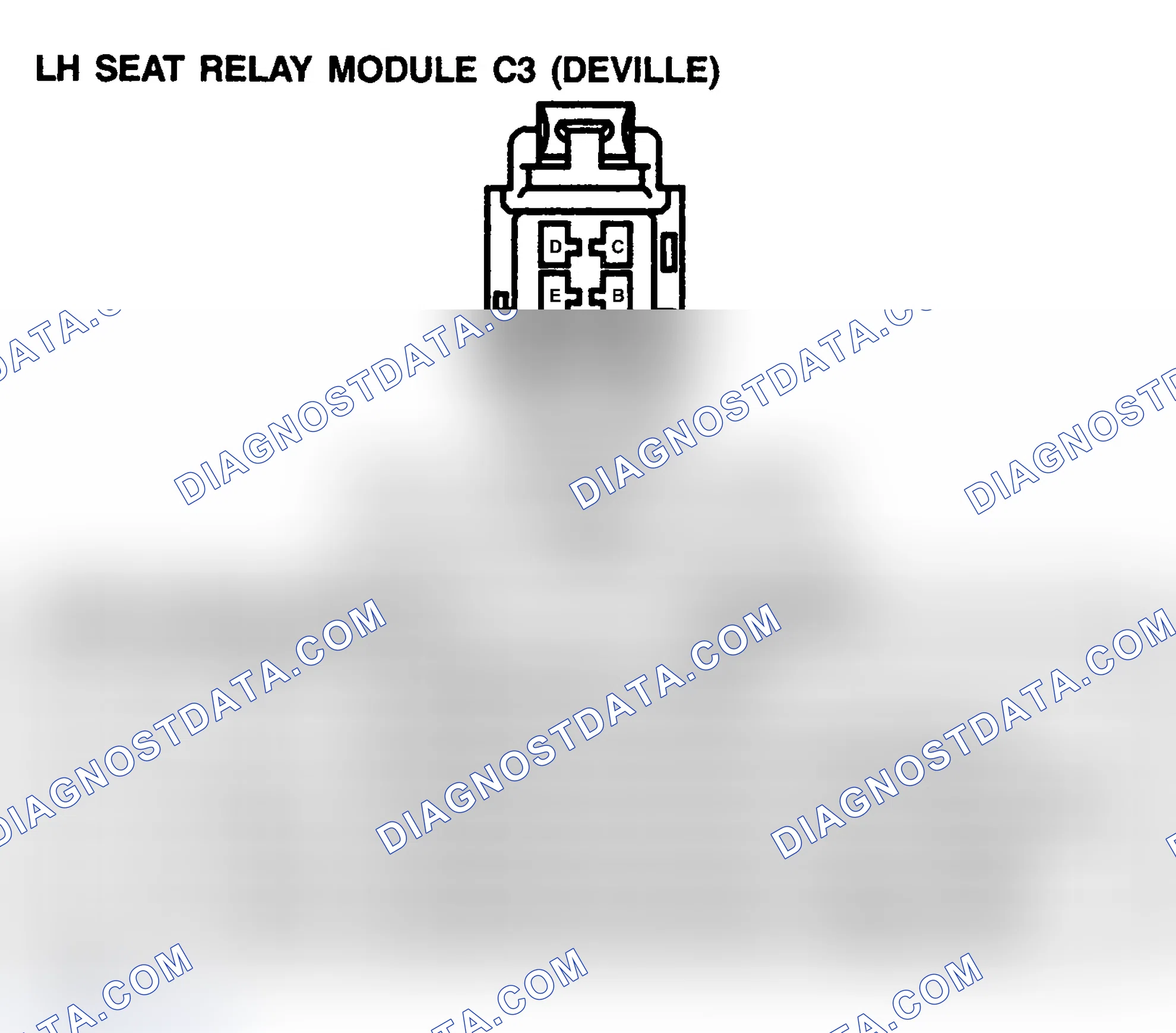 Scheme 219: SEAT RELAY MODULE C3 - LEFT-HAND (DEVILLE)
