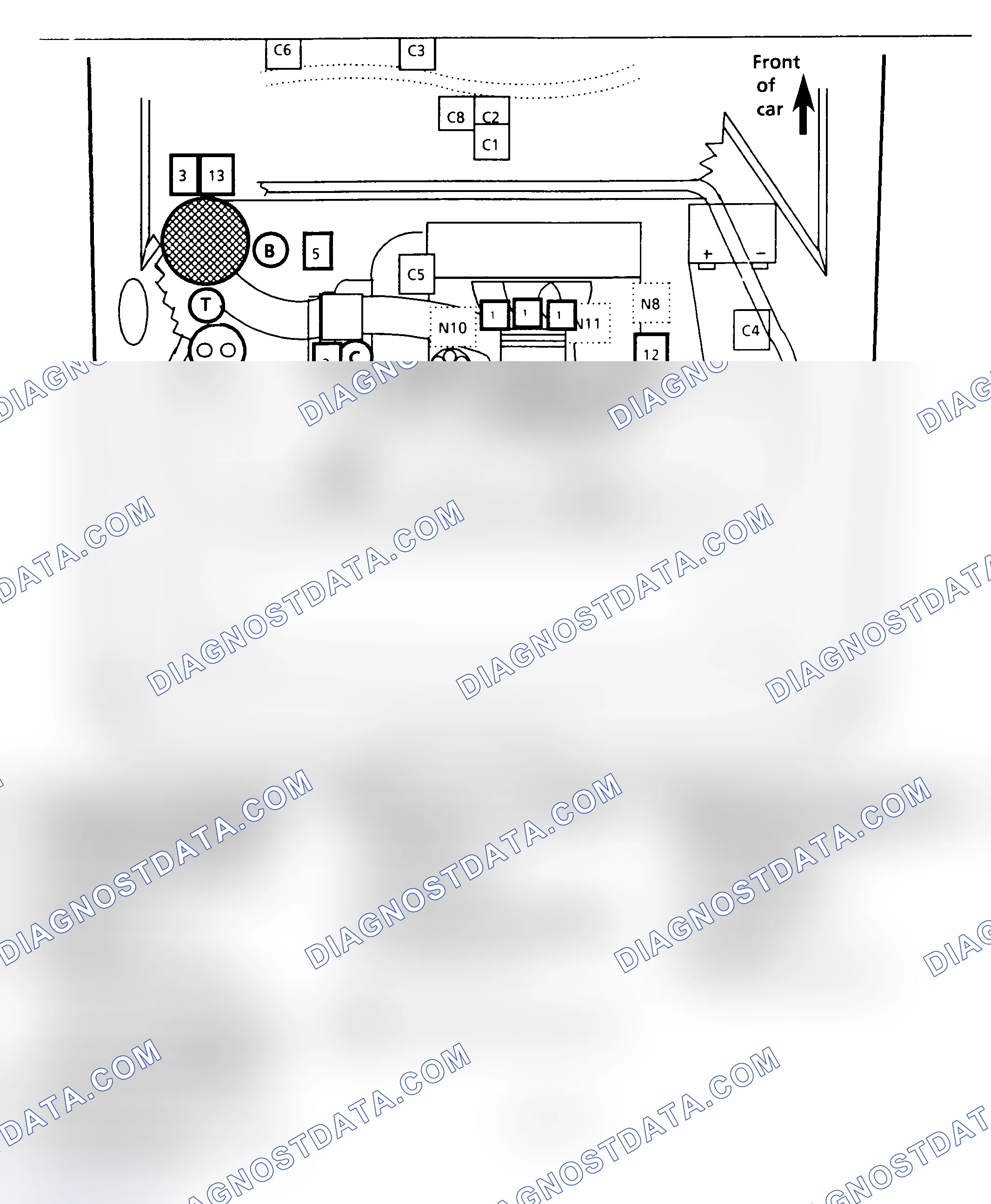 Scheme 343: PFI Component Location (2.8L P Body)