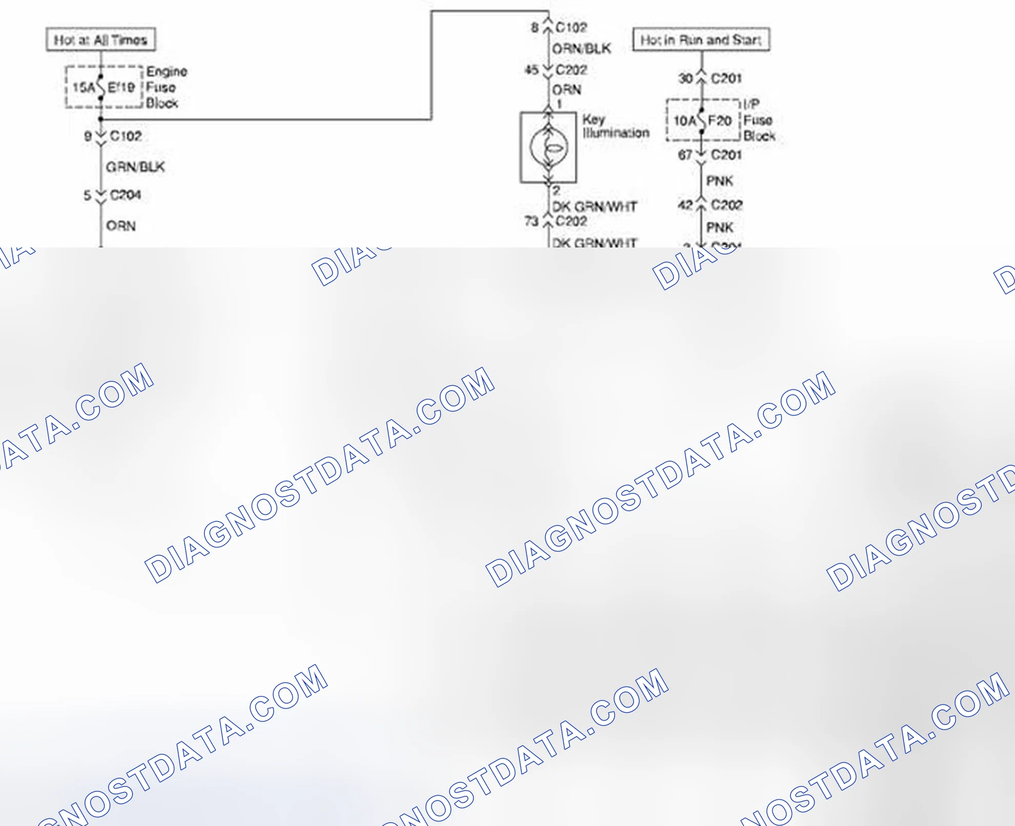Scheme 21: Interior Courtesy and Luggage Compartment Lamp Circuit Diagram