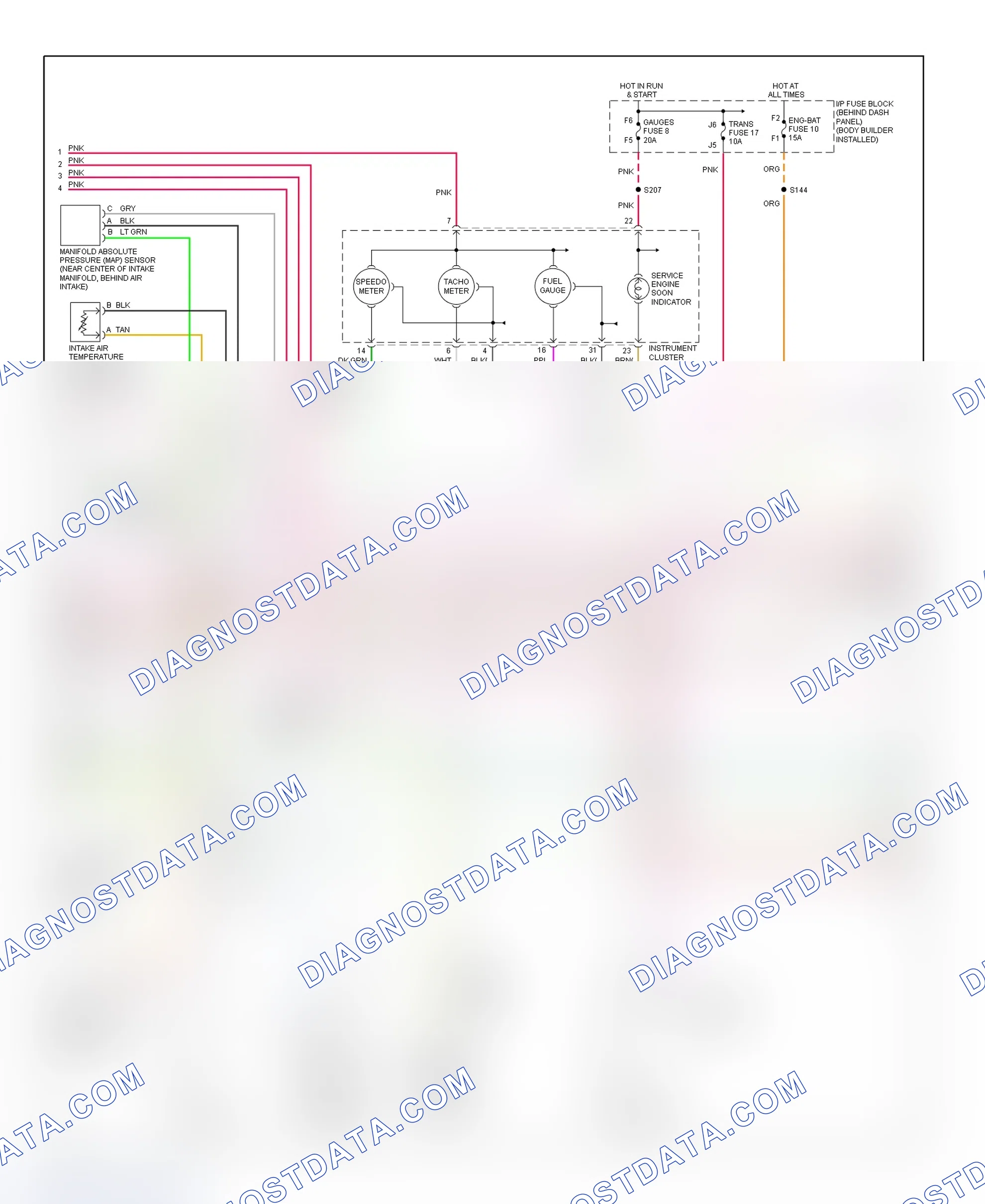 Scheme 93: PCM Wiring Diagram (Forward Control - Commercial Chassis - 5.7L - 3 Of 4)