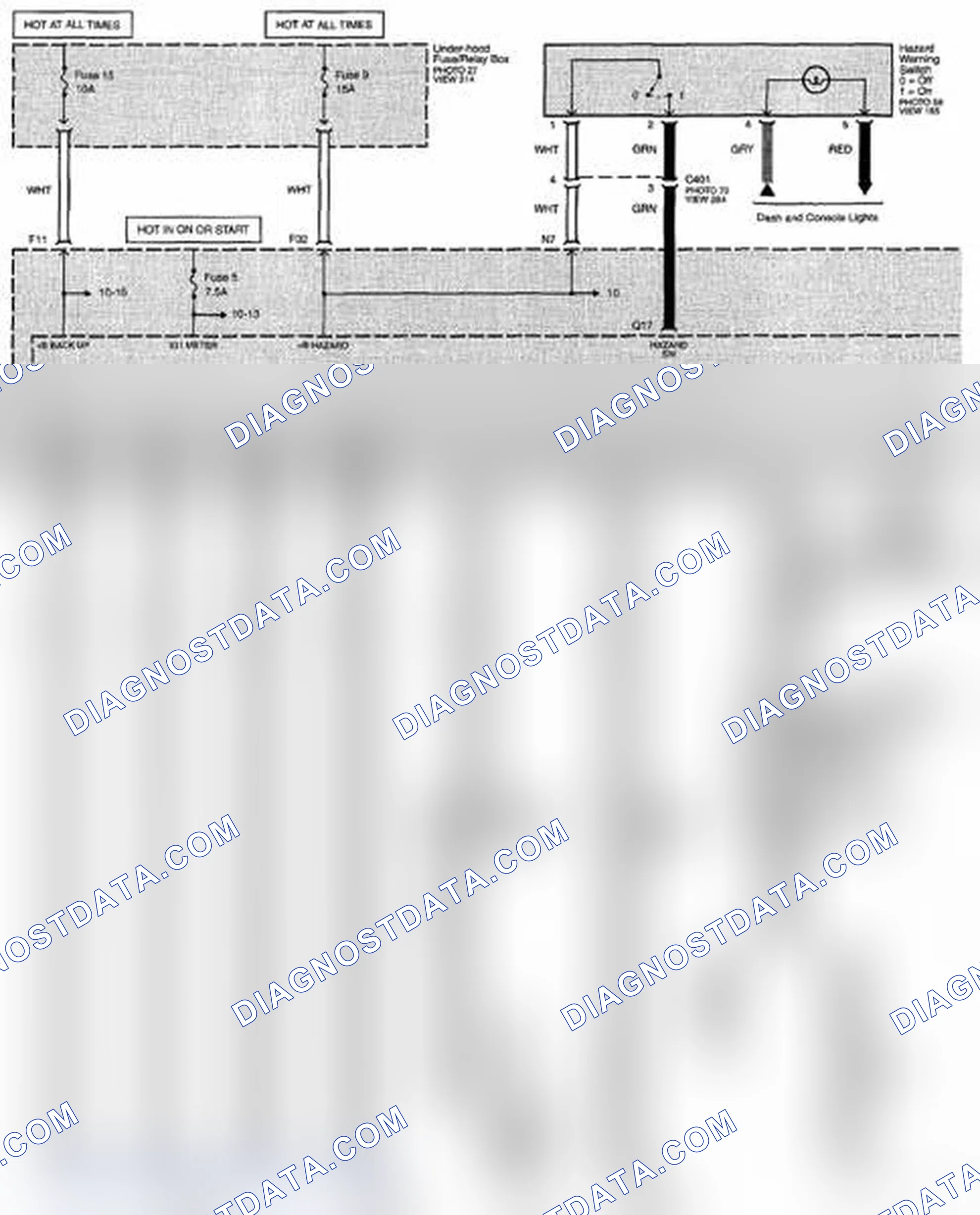 Scheme 235: Turn Signal And Hazard Warning Lights Circuit Diagram (Page 110-8)