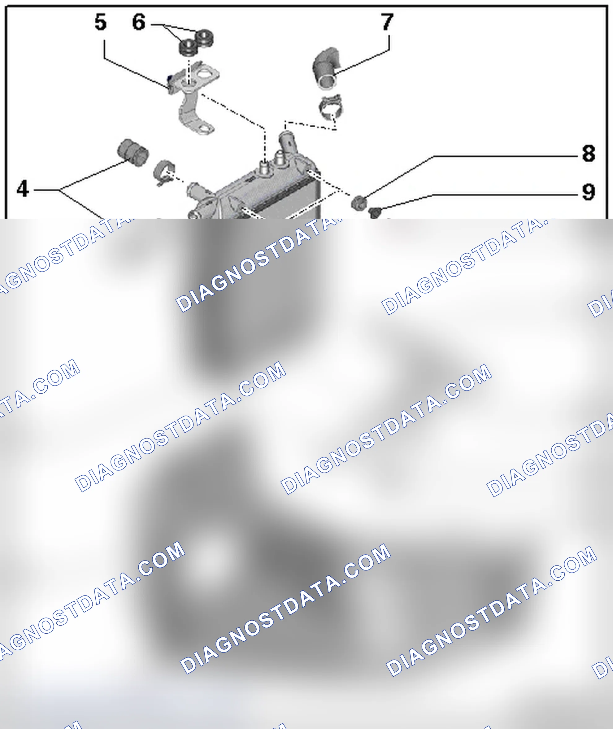 Scheme 14: RIGHT AUXILIARY COOLER
