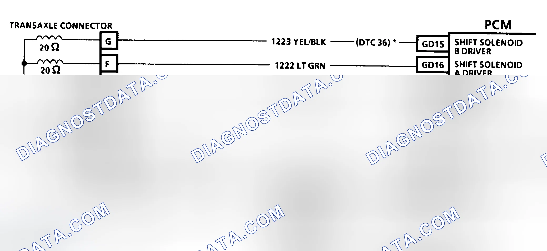 Scheme 178: Code 36 Schematic (3.8L "E" Body) Shift Problem