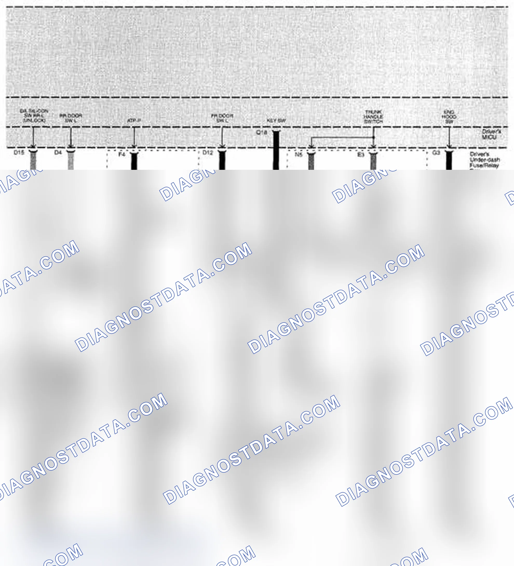 Scheme 376: Keyless/Power Door Locks/Security System Circuit Diagram (Page 130-1)