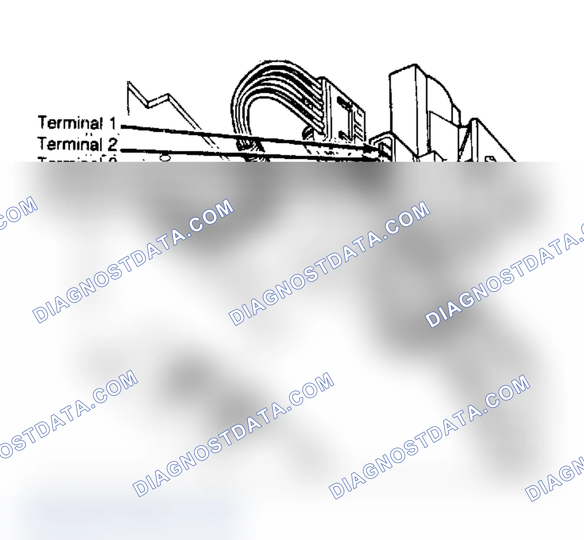 Scheme 41: Ford Six-Port Fuel Selector Valve Terminals are not numbered on valve.