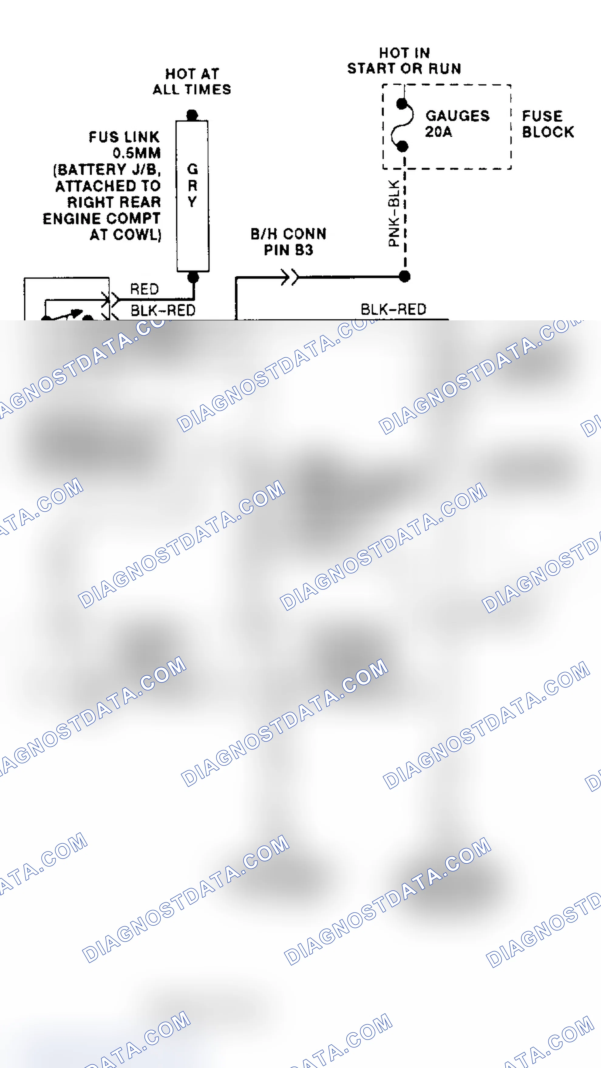 Scheme 4: Cooling Fan Circuit Wiring Diagram ("C" & "K" Series - 7.4L VIN N)
