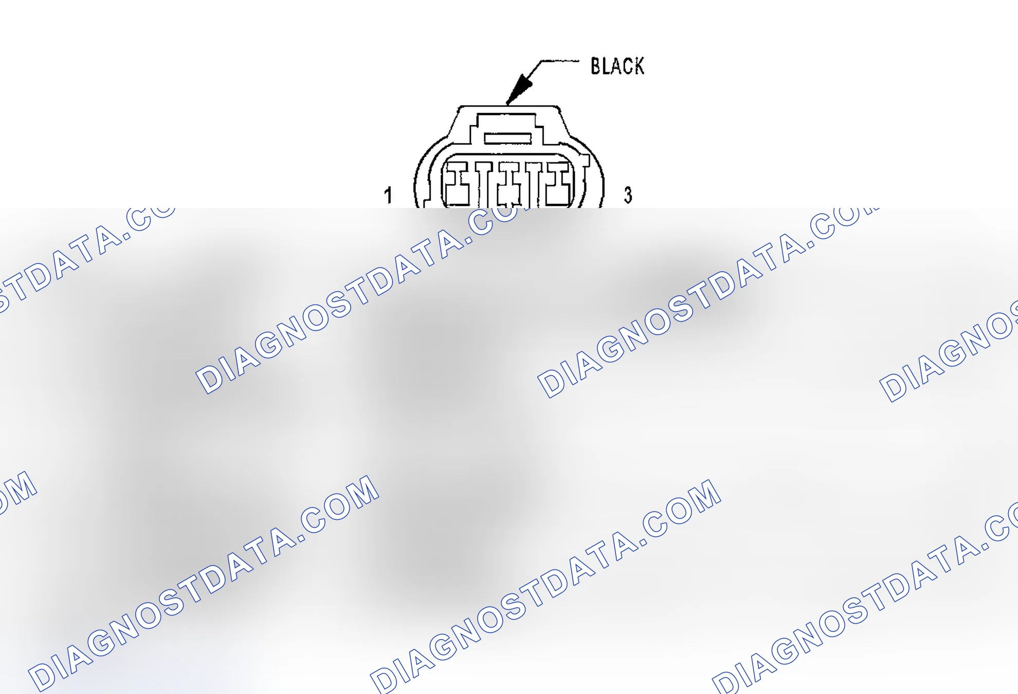 Scheme 763: CRANKSHAFT POSITION SENSOR HARNESS CONNECTOR END VIEW