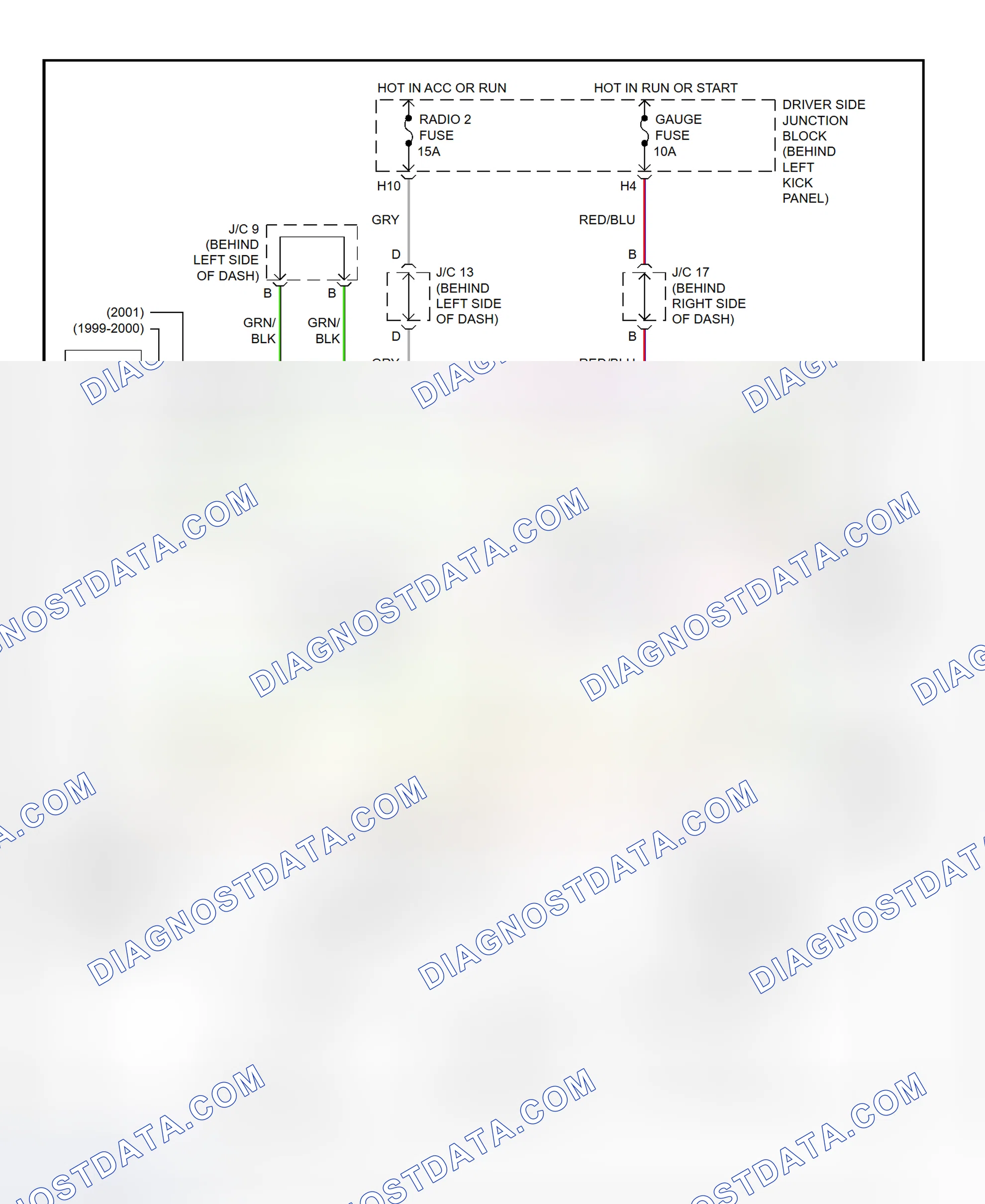 Scheme 291: Shift Interlock System Wiring Diagram (2001 - Lexus GS430)