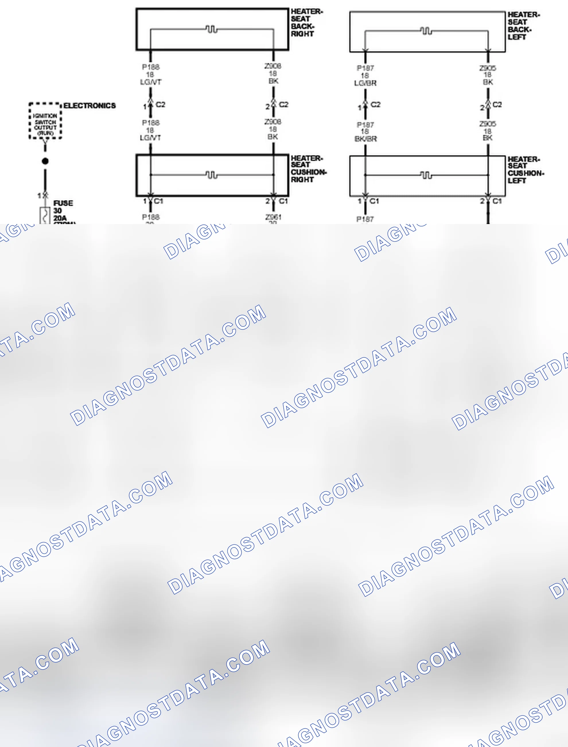 Scheme 37: B1092-FRONT LEFT SEAT HEATER CONTROL CIRCUIT LOW