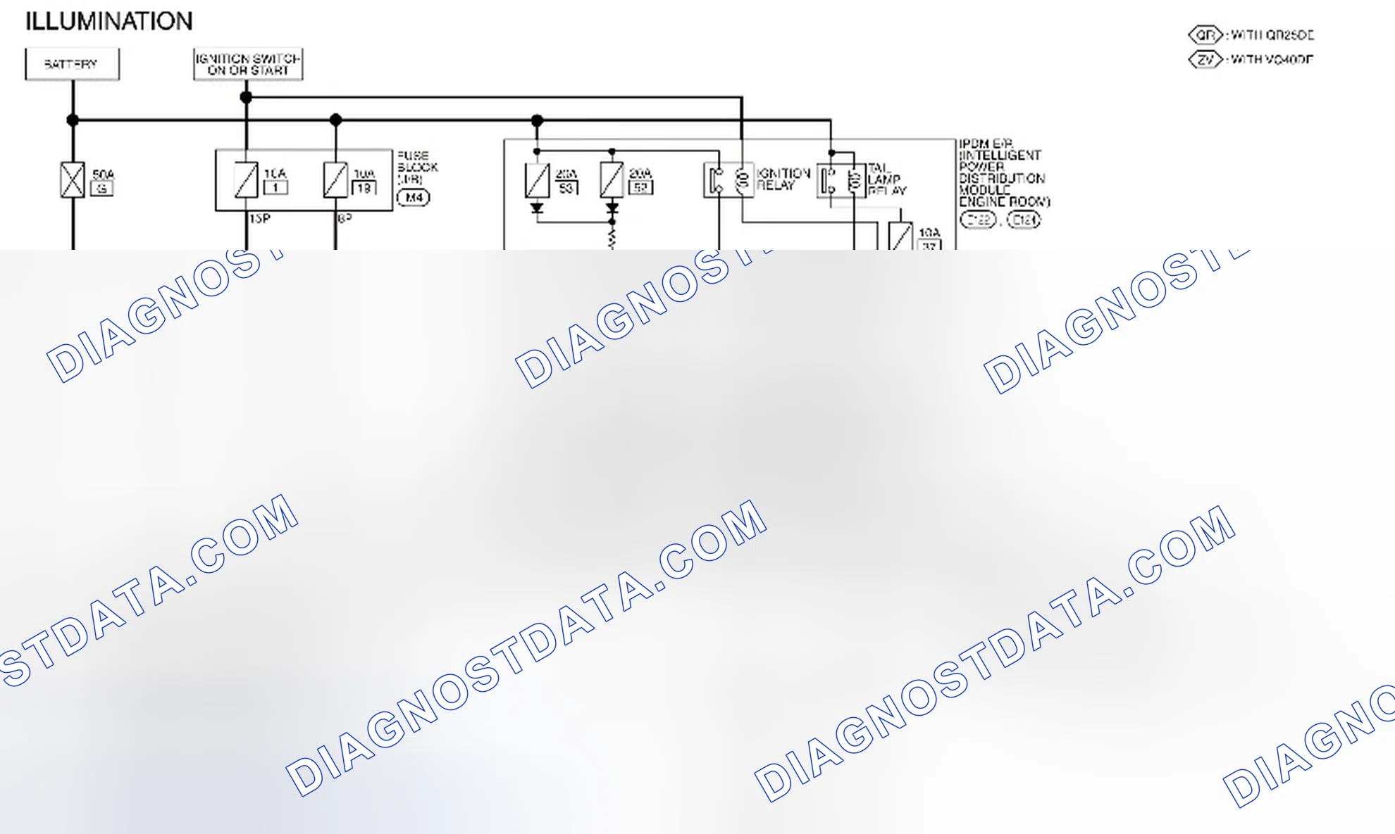 Scheme 378: Illumination: Wiring Diagram [without Power Door Locks]