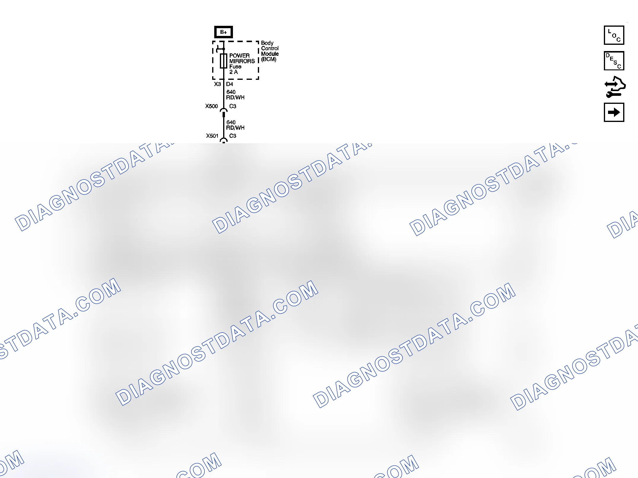 Scheme 2: Outside Rearview Mirror Schematics