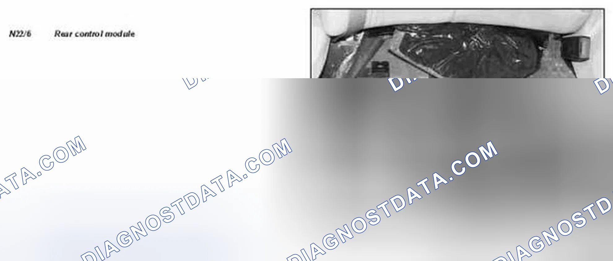 Scheme 34: Identifying Rear Compartment Control Module Location