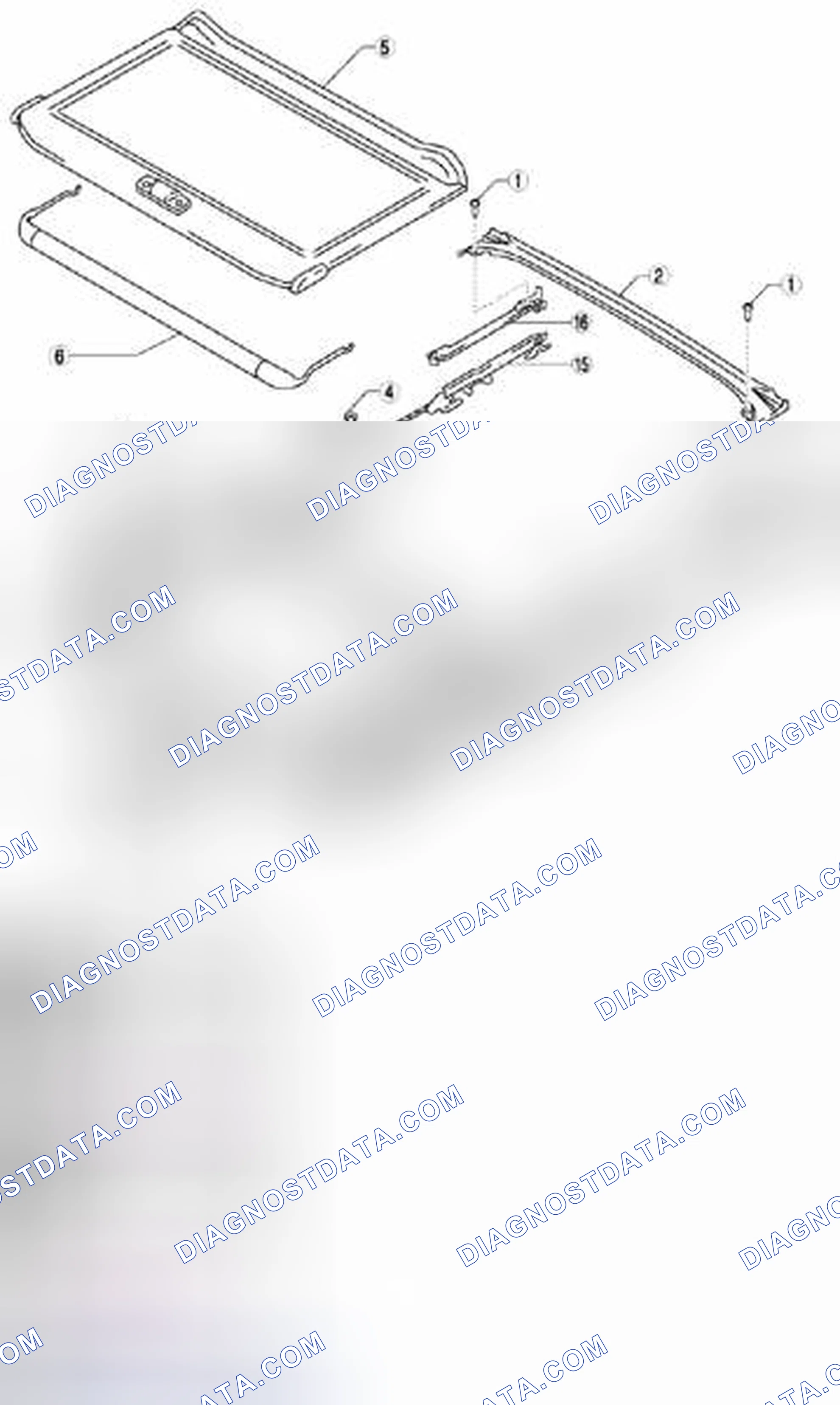 Scheme 8: SUNROOF UNIT DISASSEMBLY/ASSEMBLY