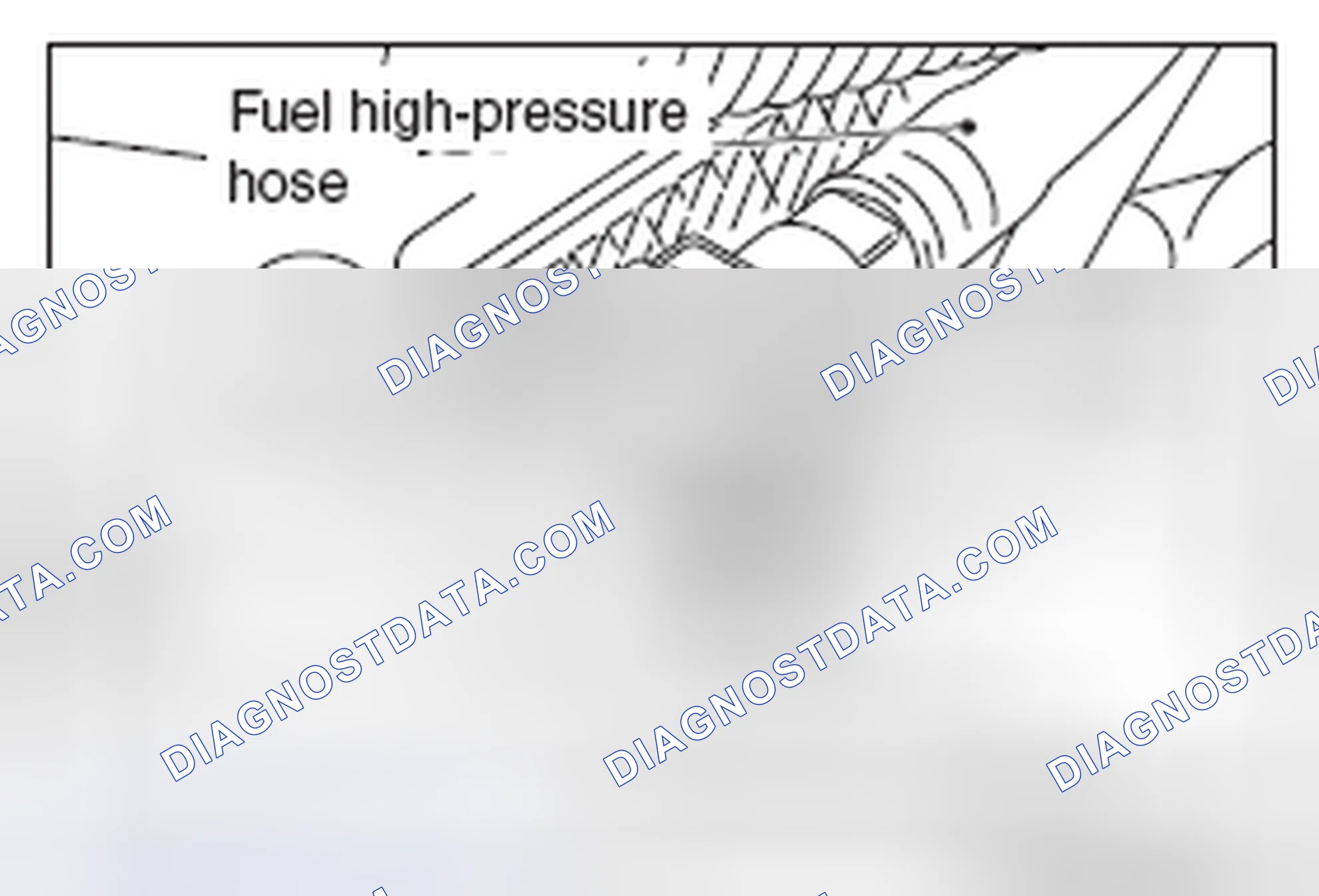 Scheme 34: << B >> FUEL HIGH-PRESSURE HOSE DISCONNECTION