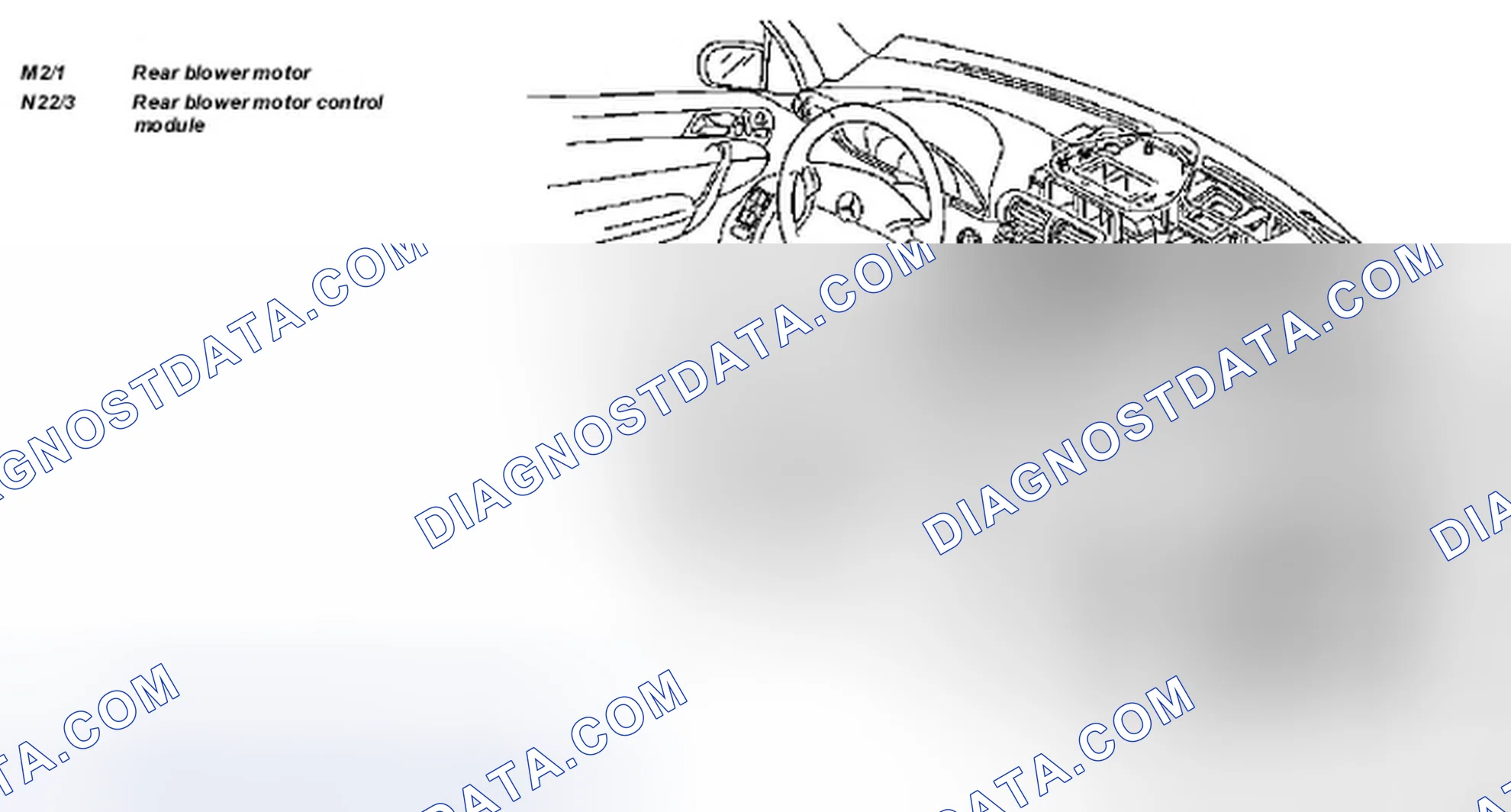 Scheme 7: Locating Rear Blower Motor And Rear Blower Motor Control Module