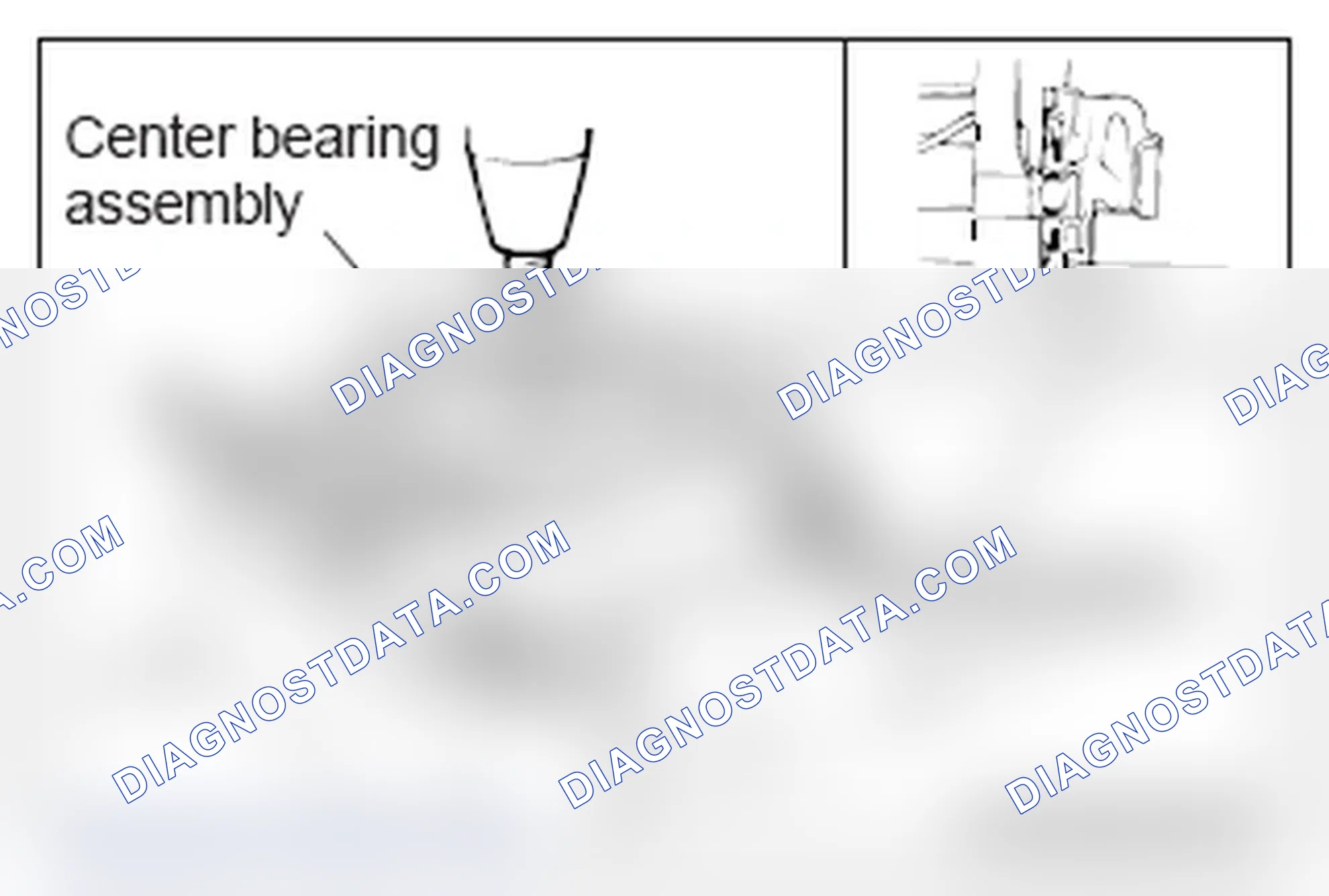 Scheme 14: << B >> CENTER BEARING ASSEMBLY REMOVAL