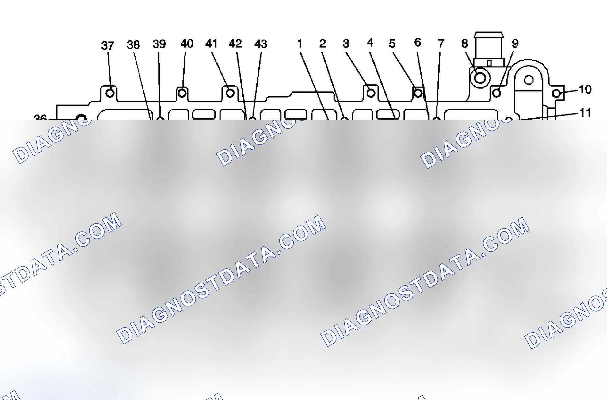 Scheme 12: Cylinder Head - Top View