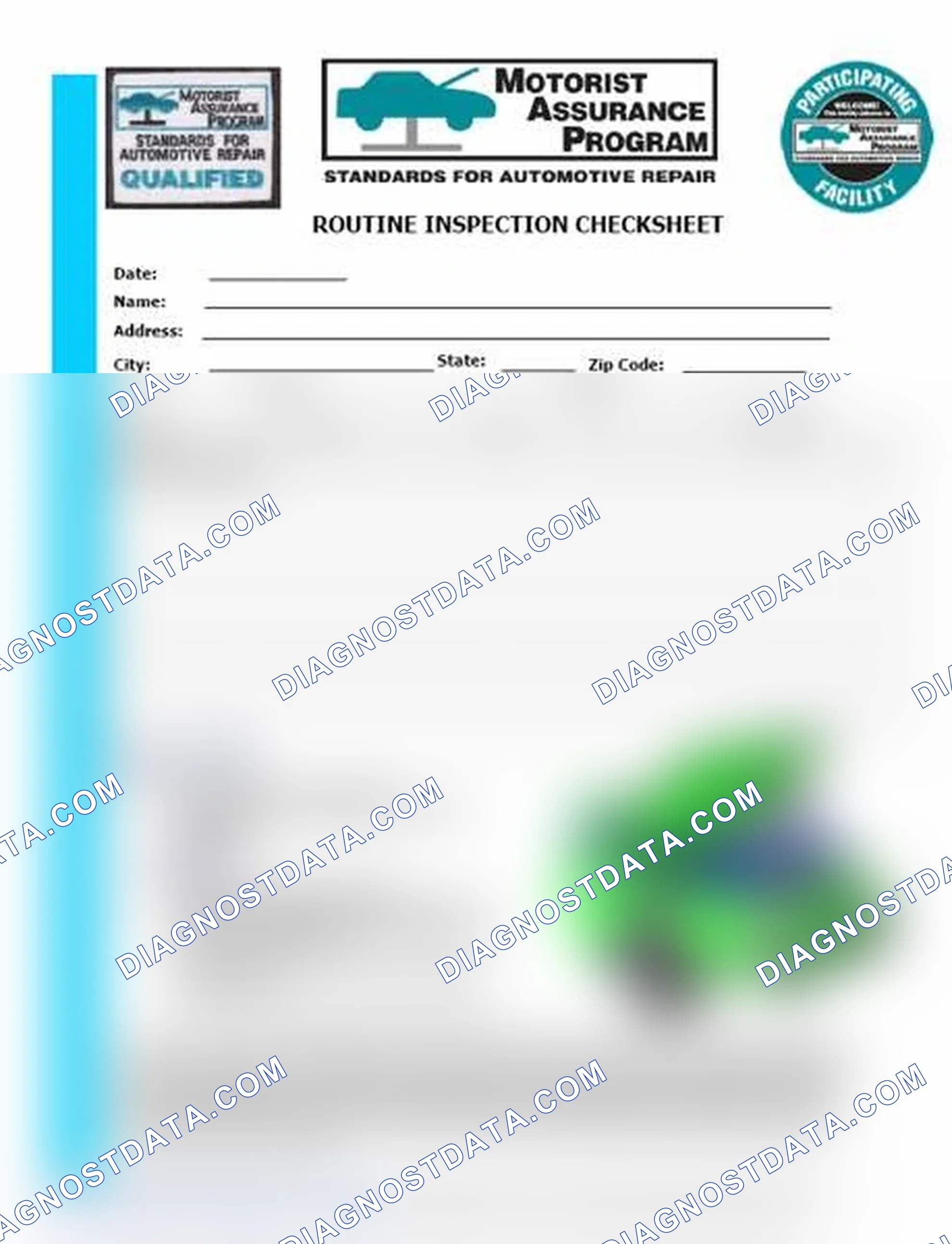 Scheme 26: Routine Inspection Checksheet (1 Of 2)