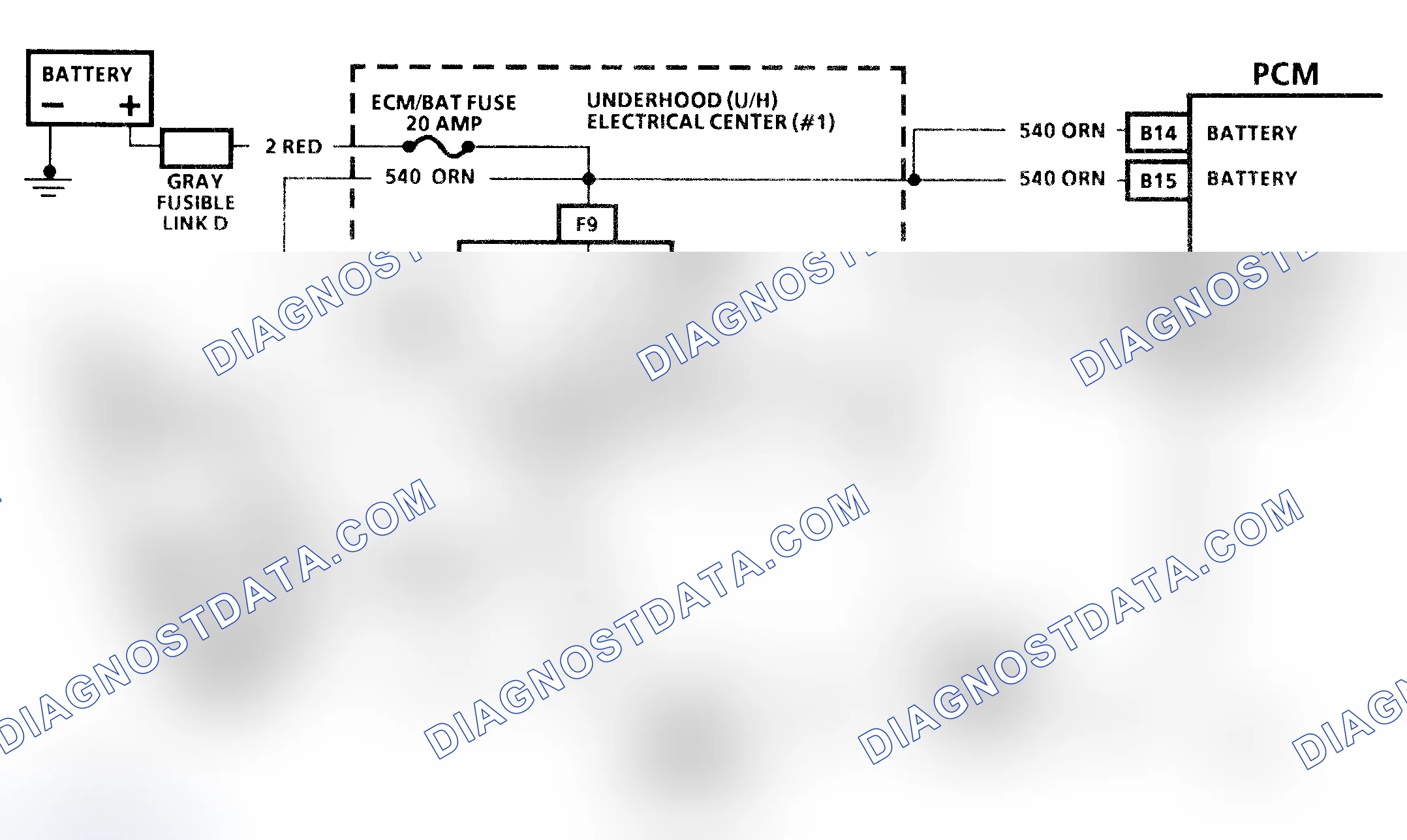 Scheme 41: Code 54 Schematic (3.1L) Fuel Pump Voltage Low