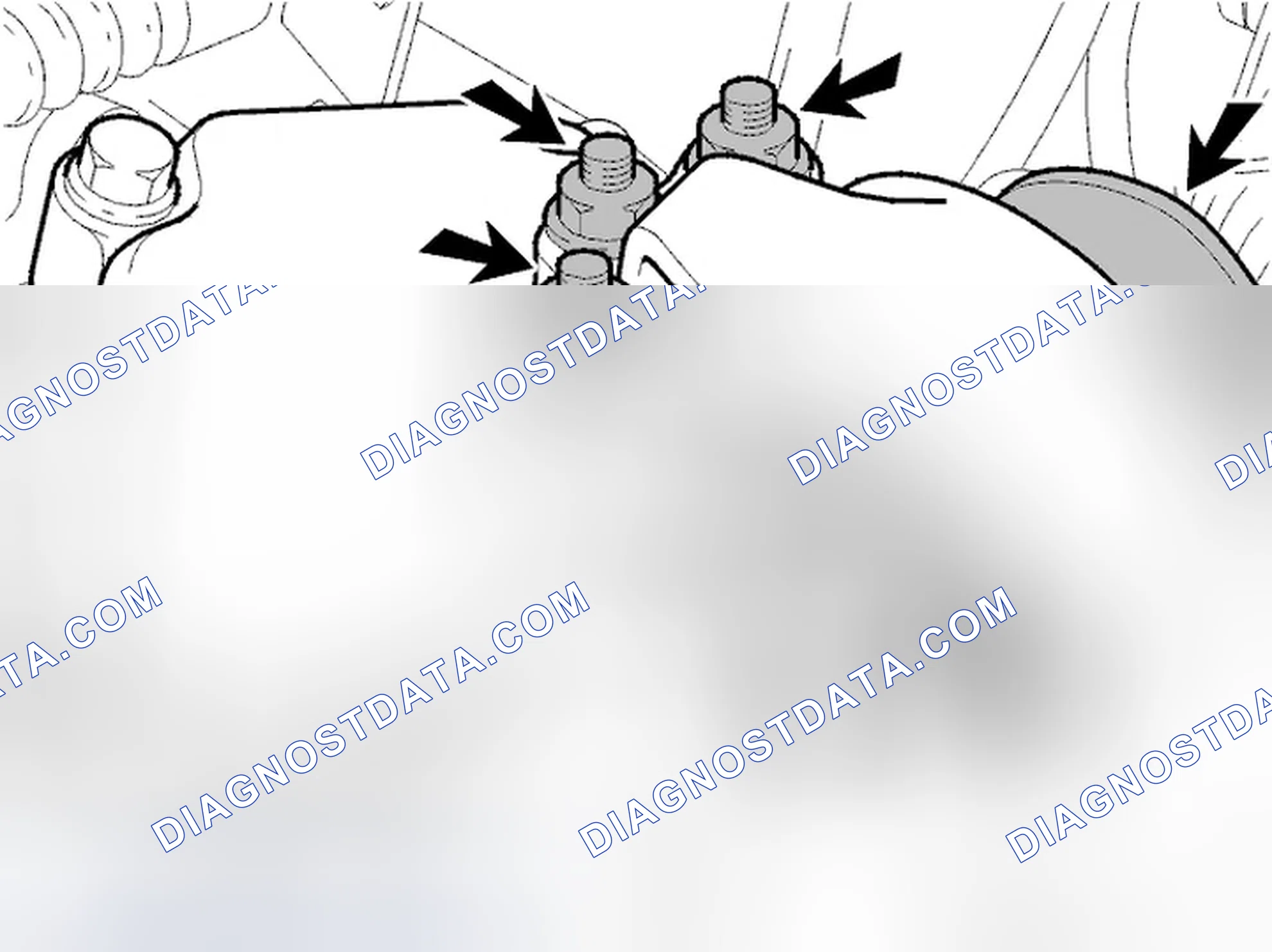 Scheme 94: Removing the left-hand engine mounting