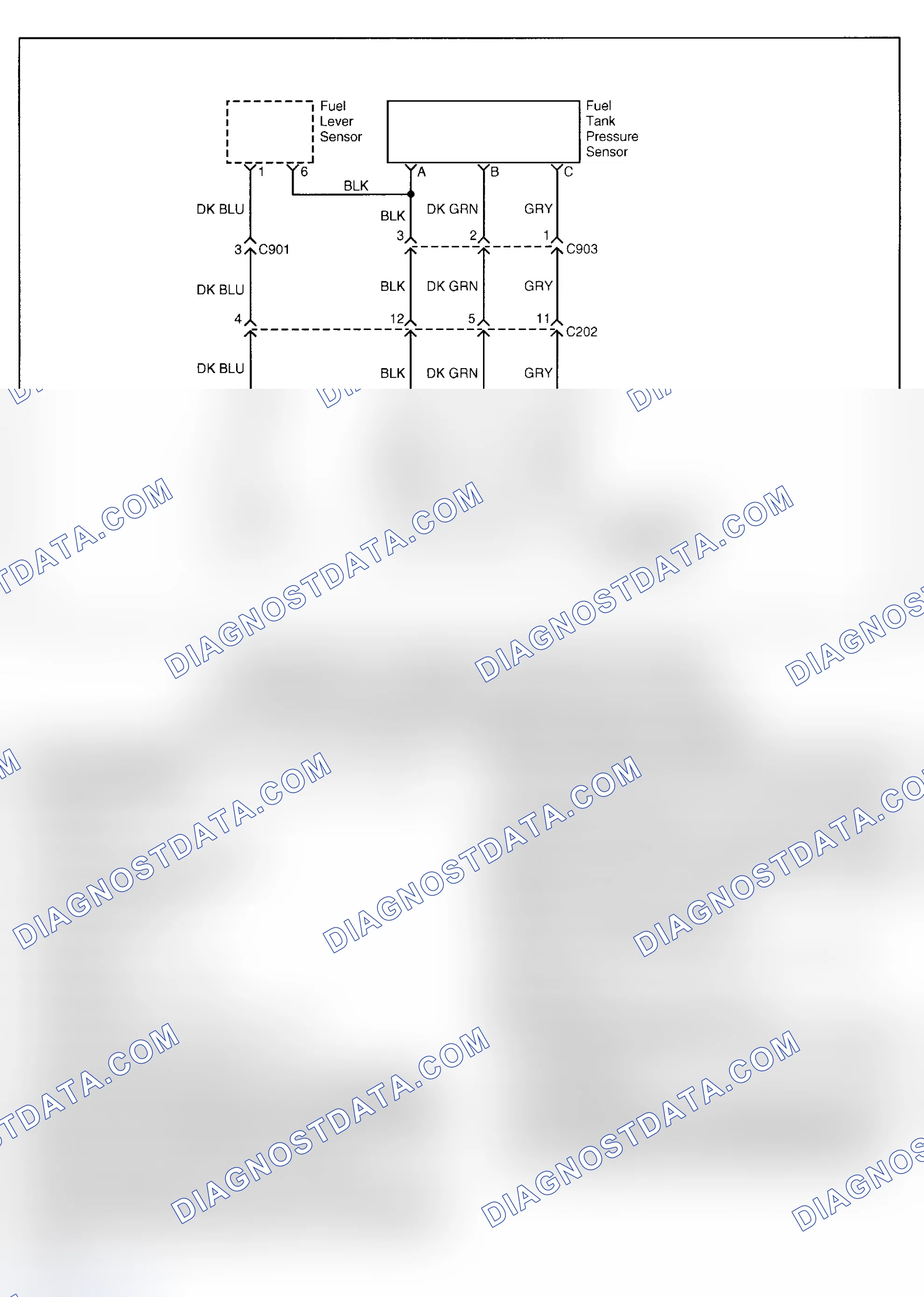 Scheme 175: DTC P0453: FUEL TANK PRESSURE SENSOR HIGH VOLTAGE